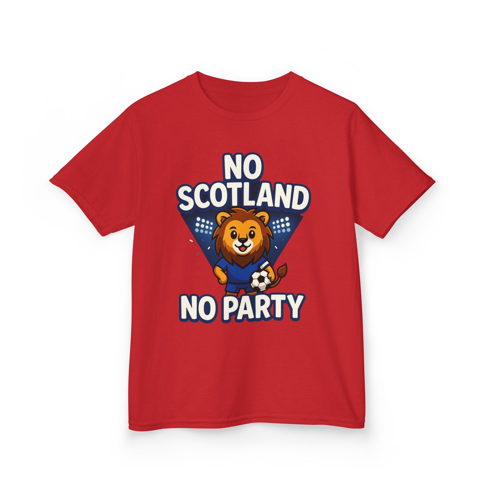 No Scotland No Party Kids Football T Shirt - Image 51