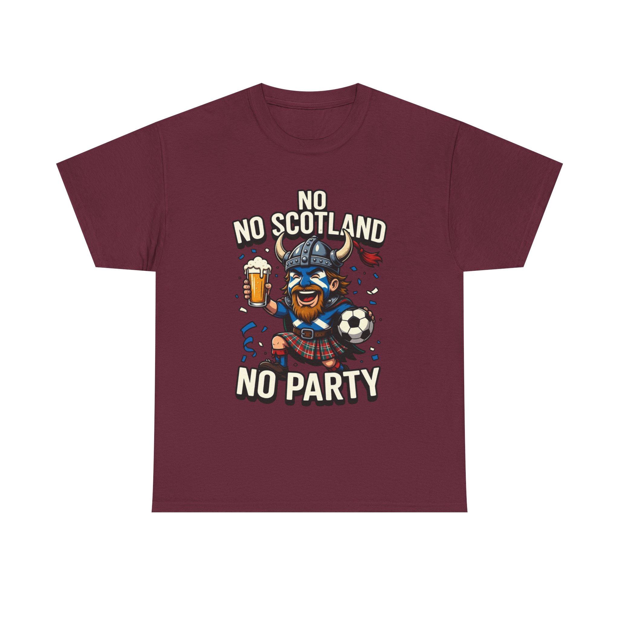 Scottish Fitbaw No Scotland No Party Shirt - Image 21
