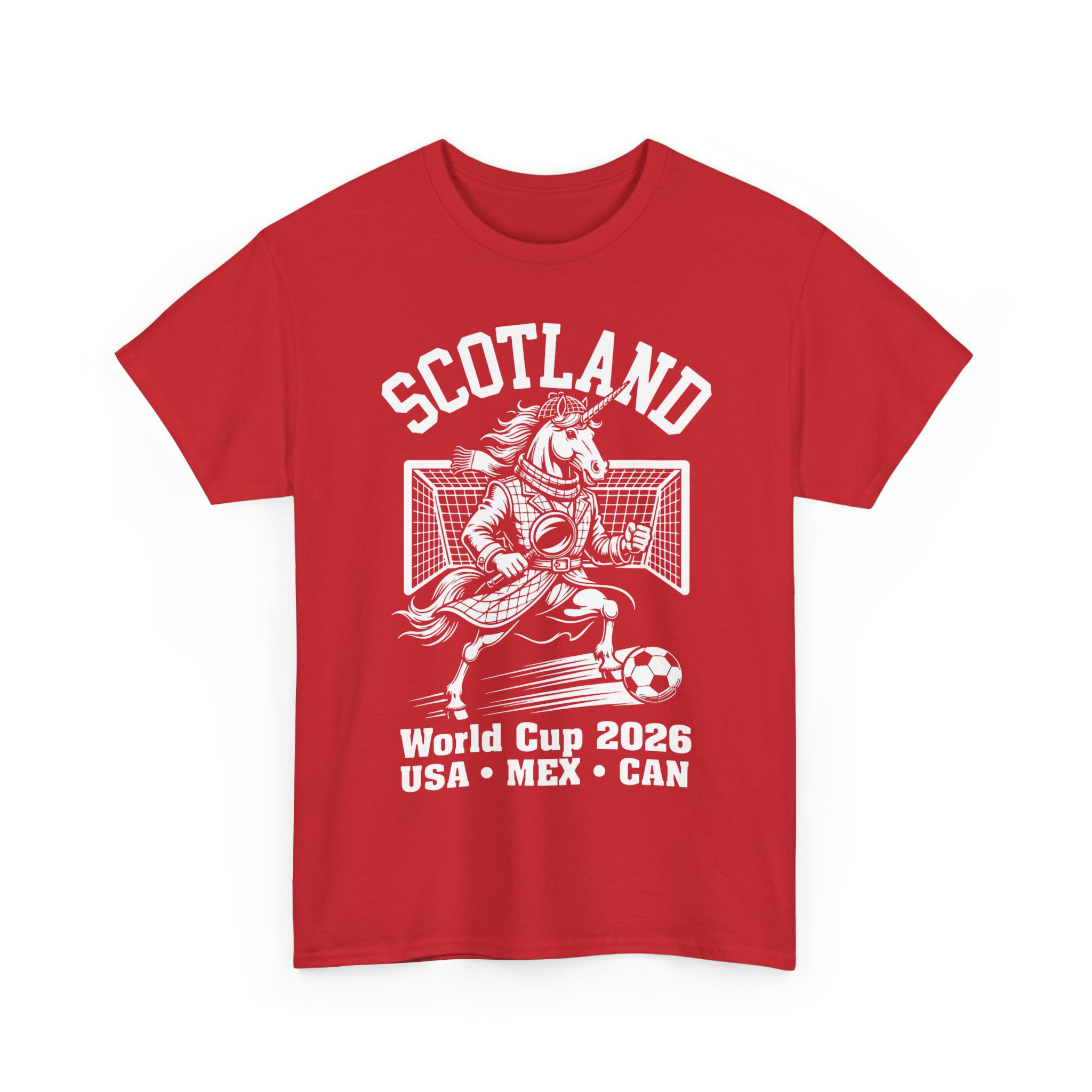 Scotland World Cup Unicorn Sherlock Mascot 2026 Football T-Shirt - Image 35
