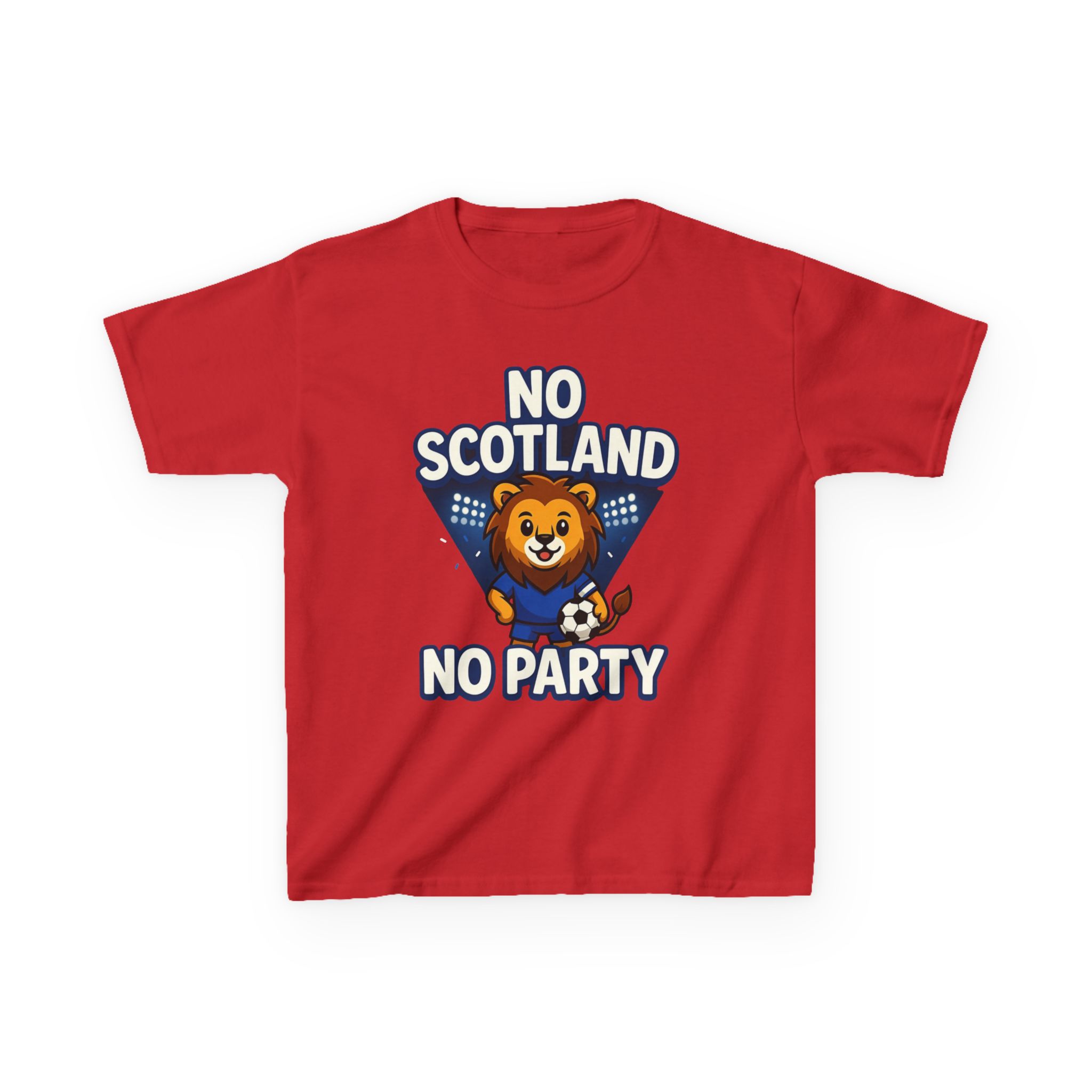 No Scotland No Party Kids Football T Shirt - Image 49