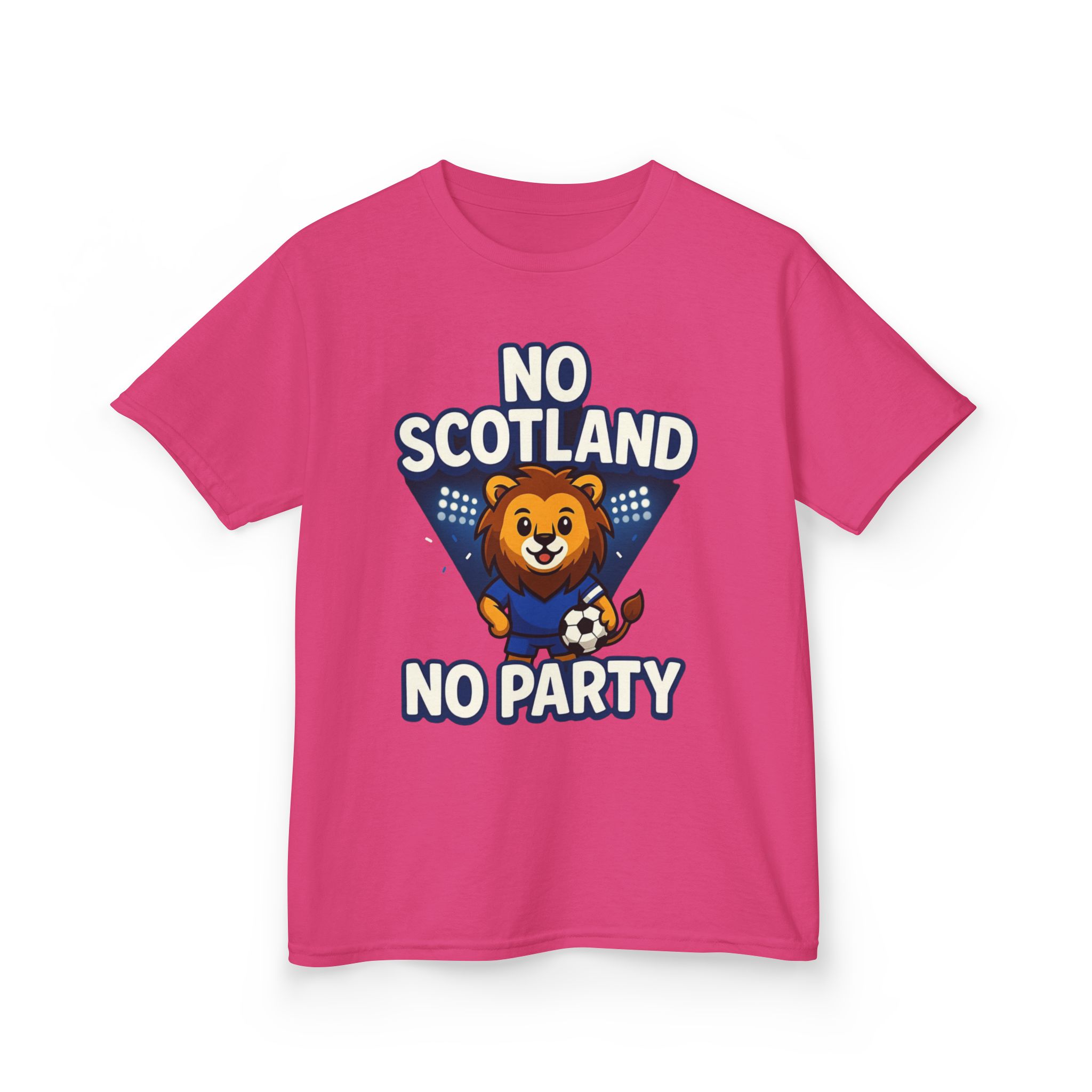 No Scotland No Party Kids Football T Shirt - Image 47