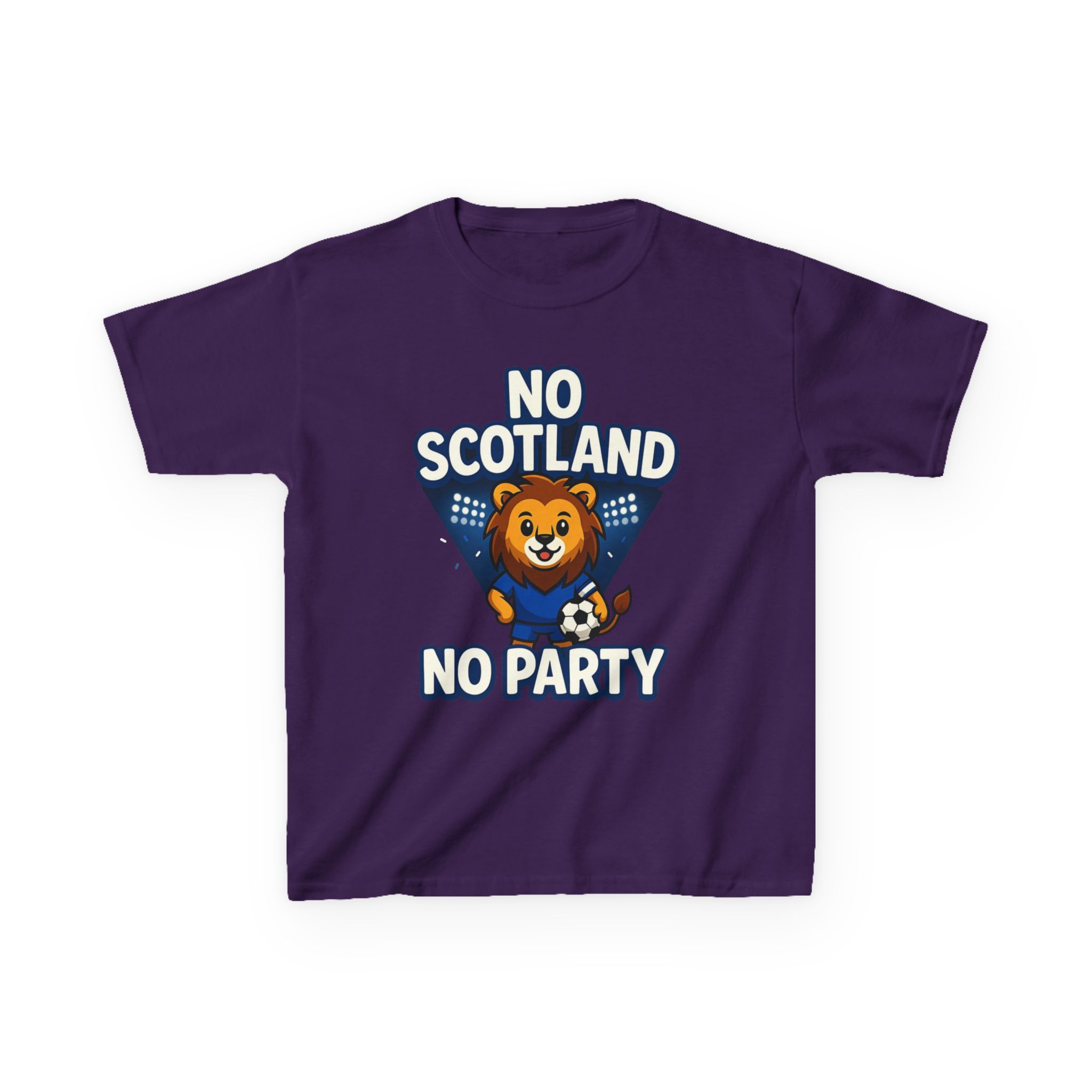 No Scotland No Party Kids Football T Shirt - Image 37