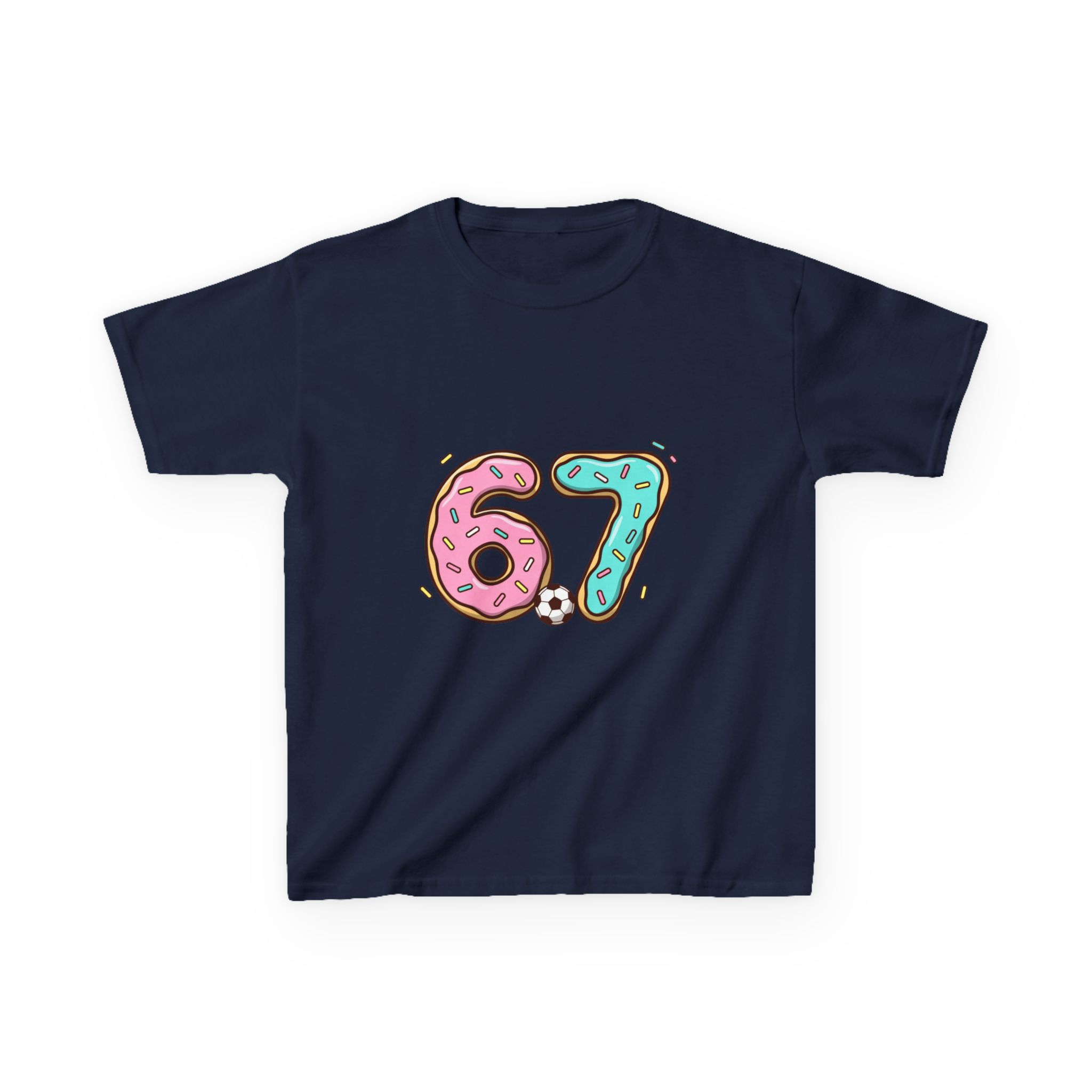 Kids 67 Doughnut Football Shirt - Image 37