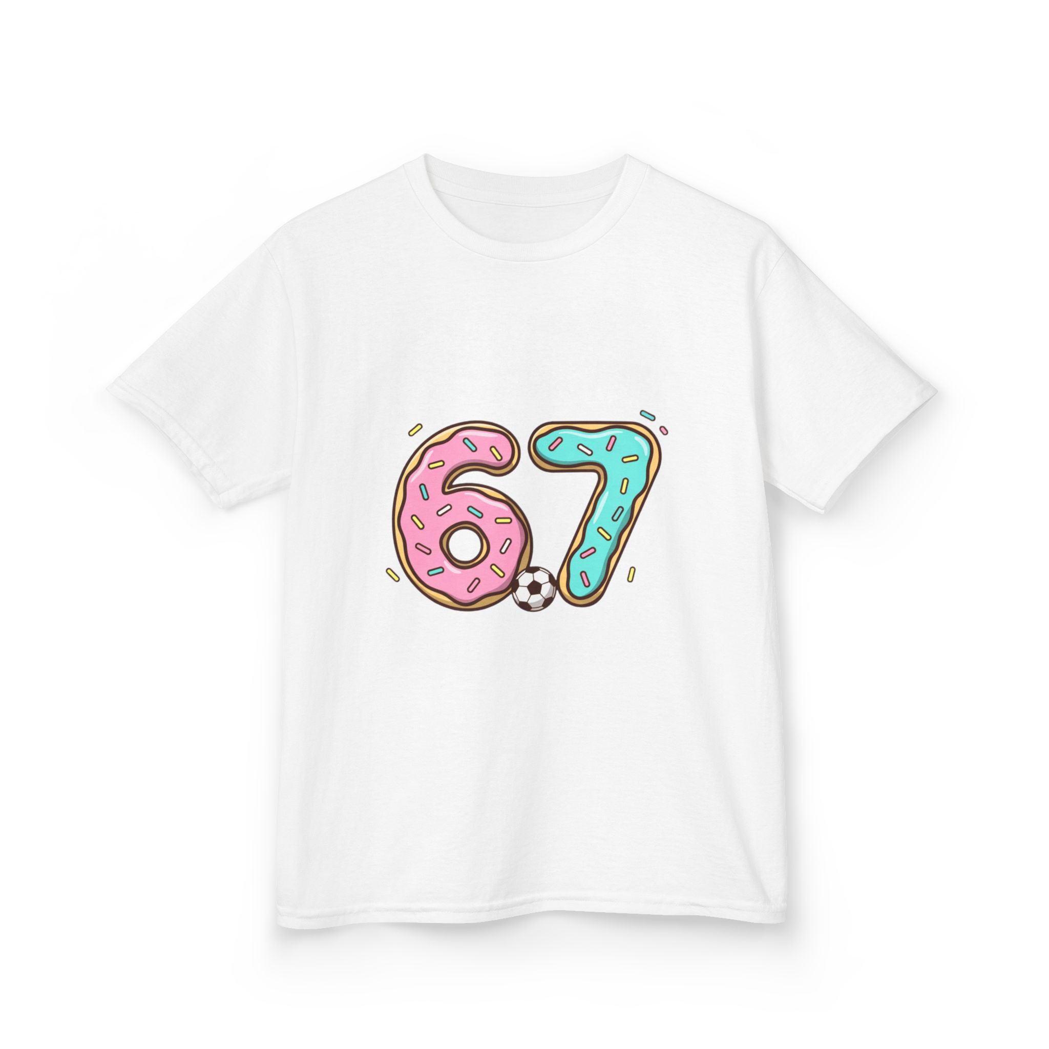 Kids 67 Doughnut Football Shirt - Image 7