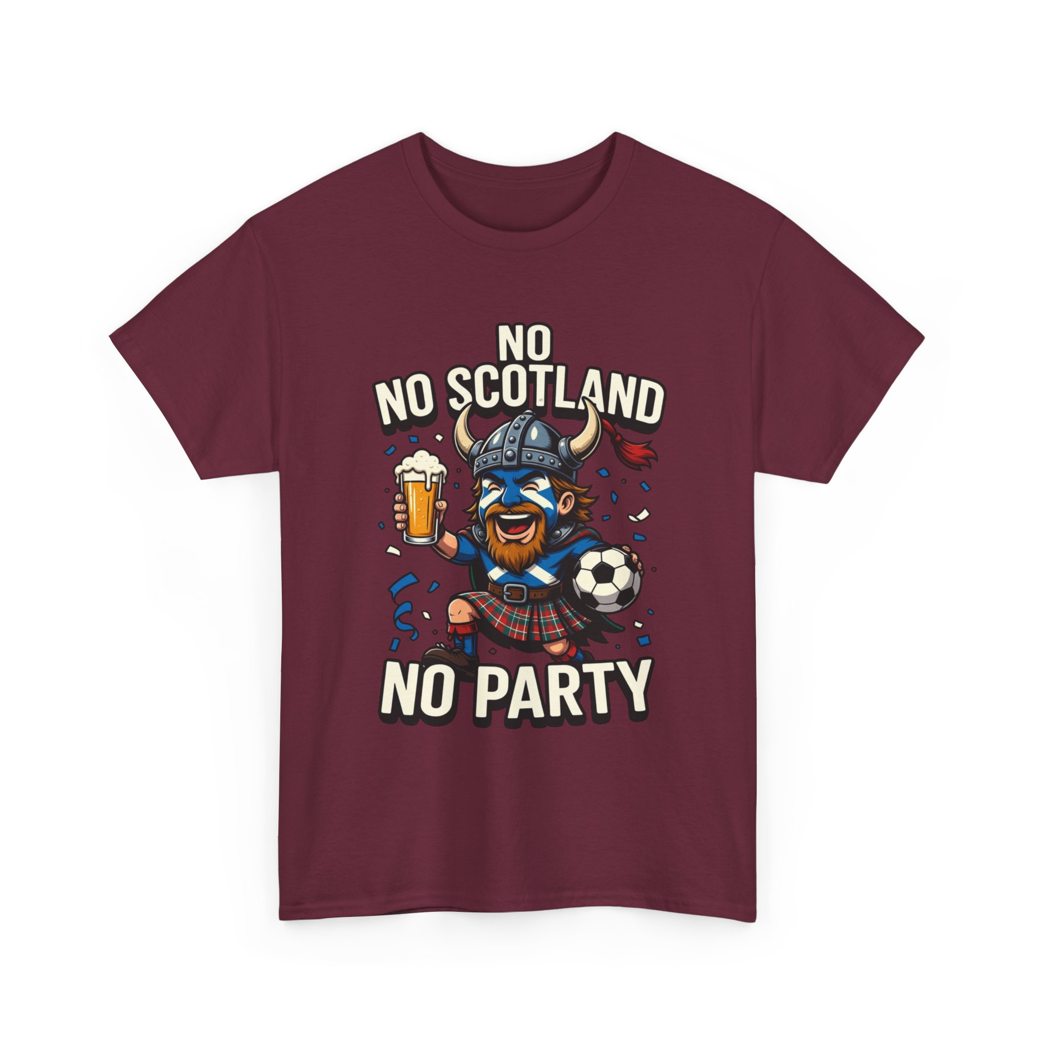 Scottish Fitbaw No Scotland No Party Shirt - Image 23
