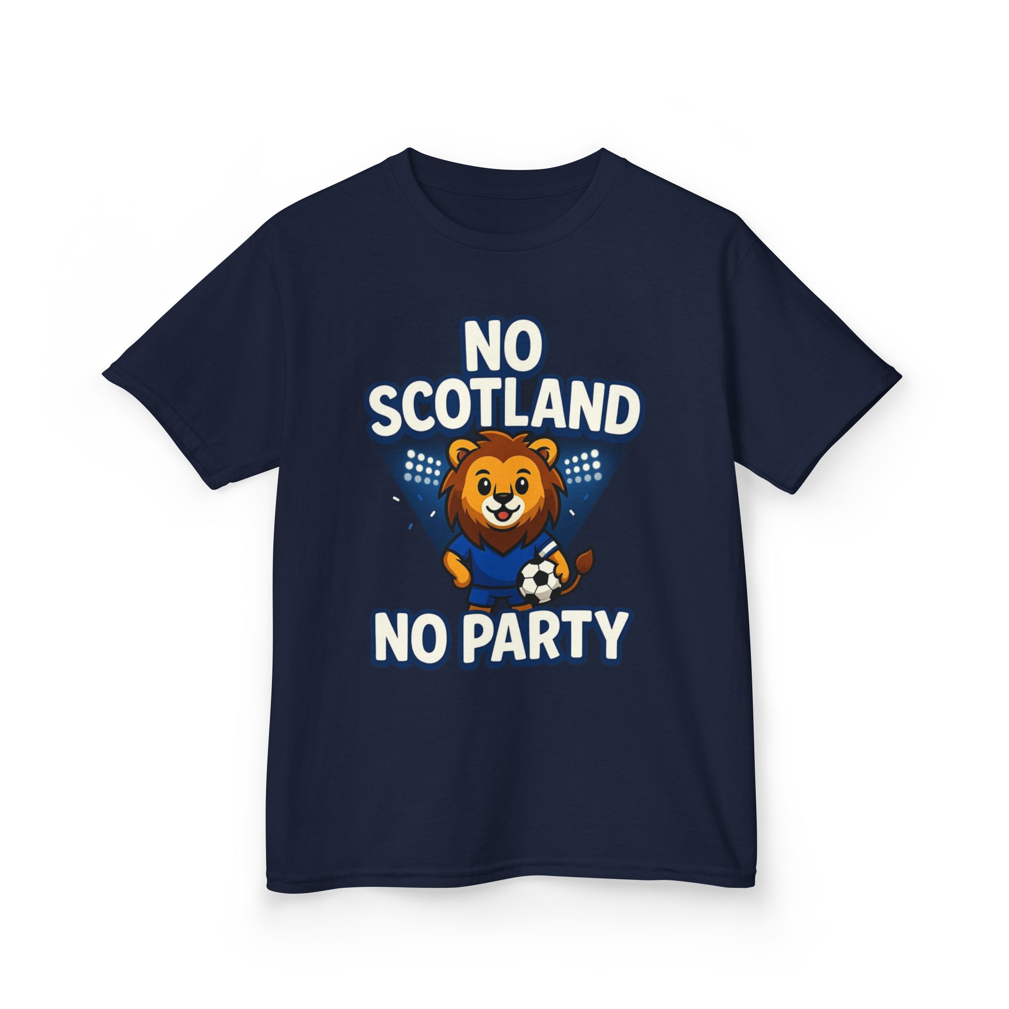 No Scotland No Party Kids Football T Shirt - Image 35