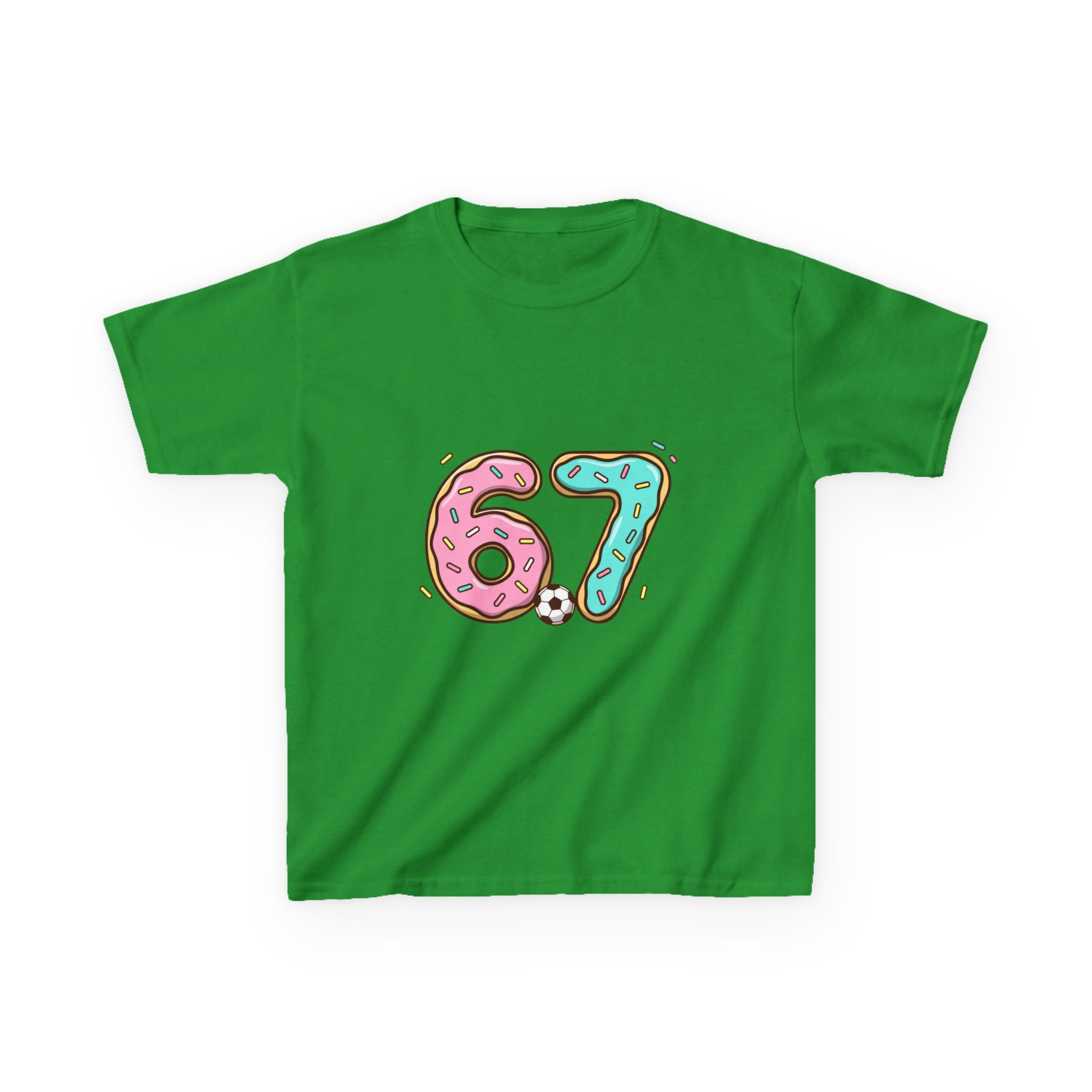 Kids 67 Doughnut Football Shirt - Image 25