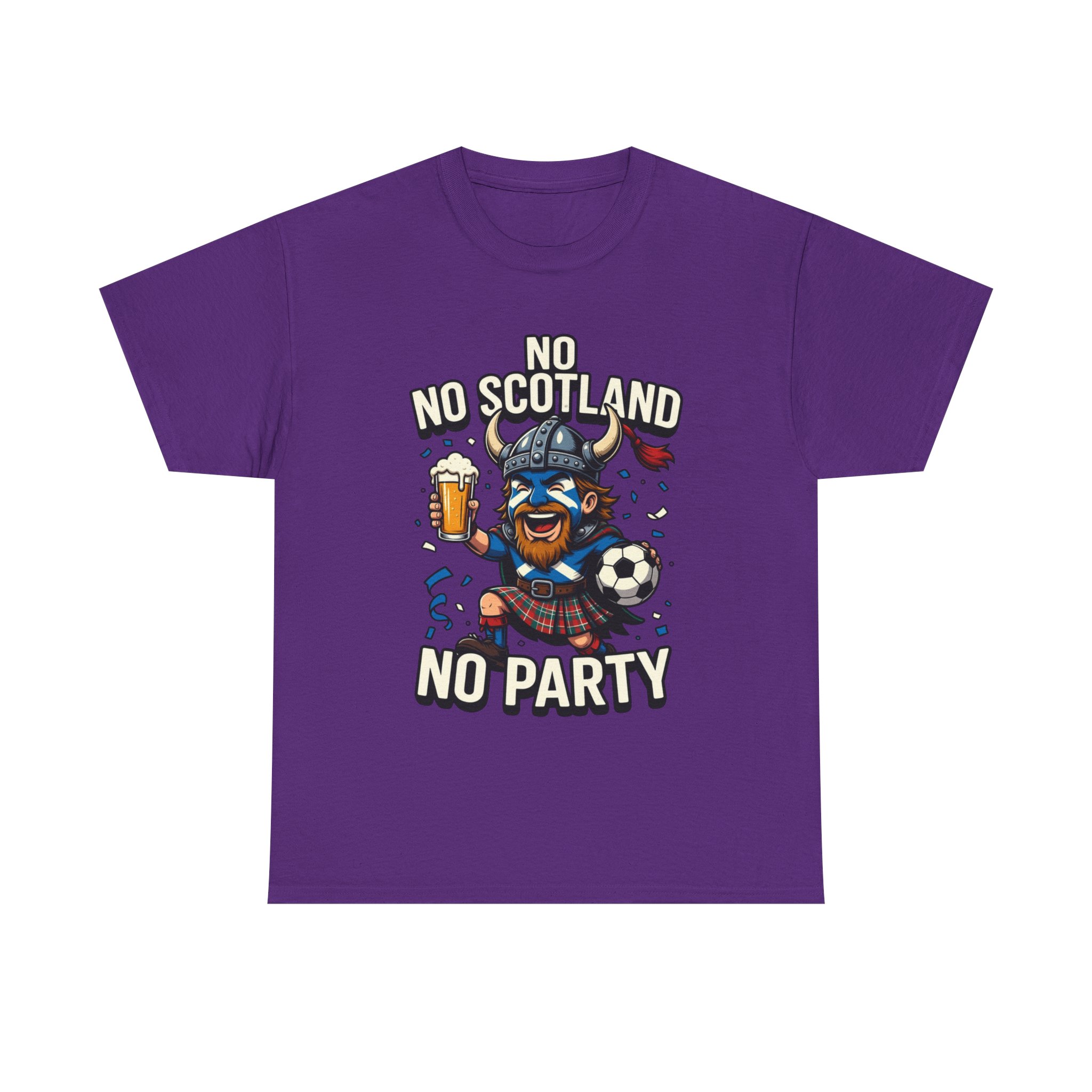 Scottish Fitbaw No Scotland No Party Shirt - Image 41