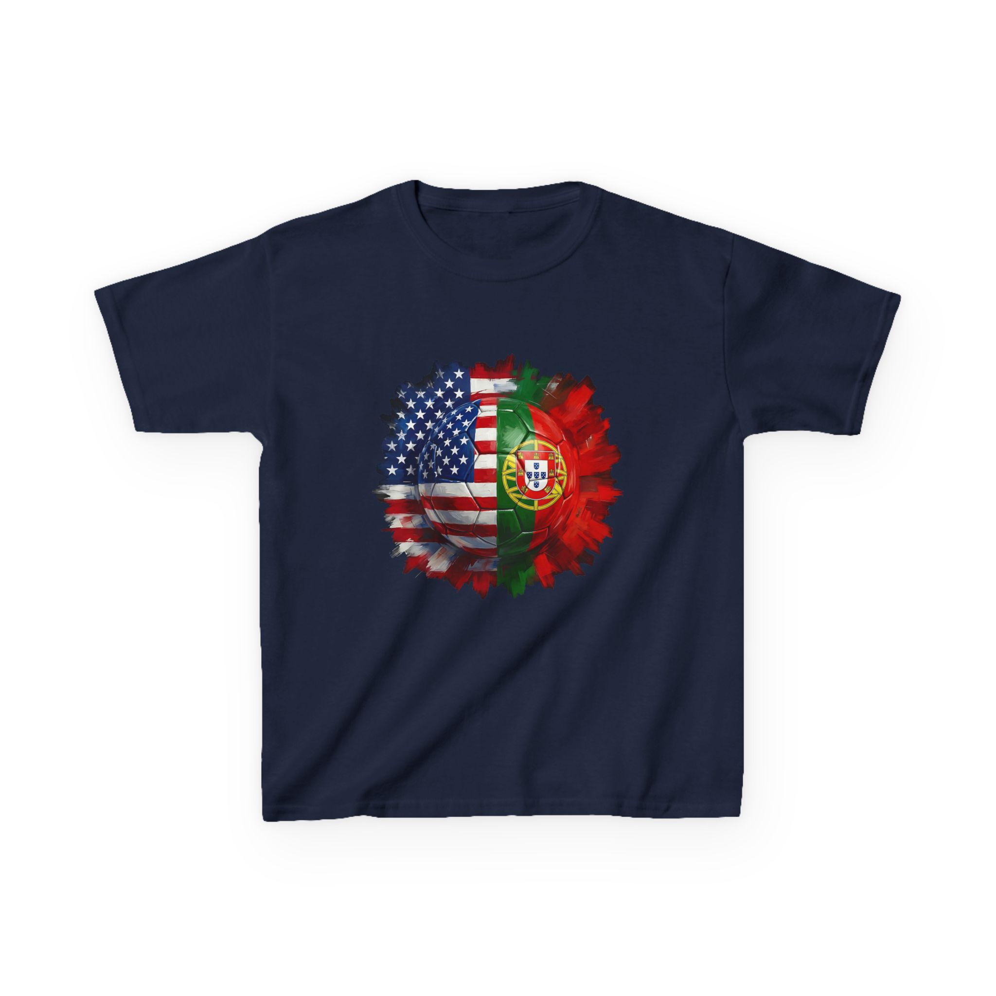 Kids USA vs Portugal Soccer Shirt - Image 9
