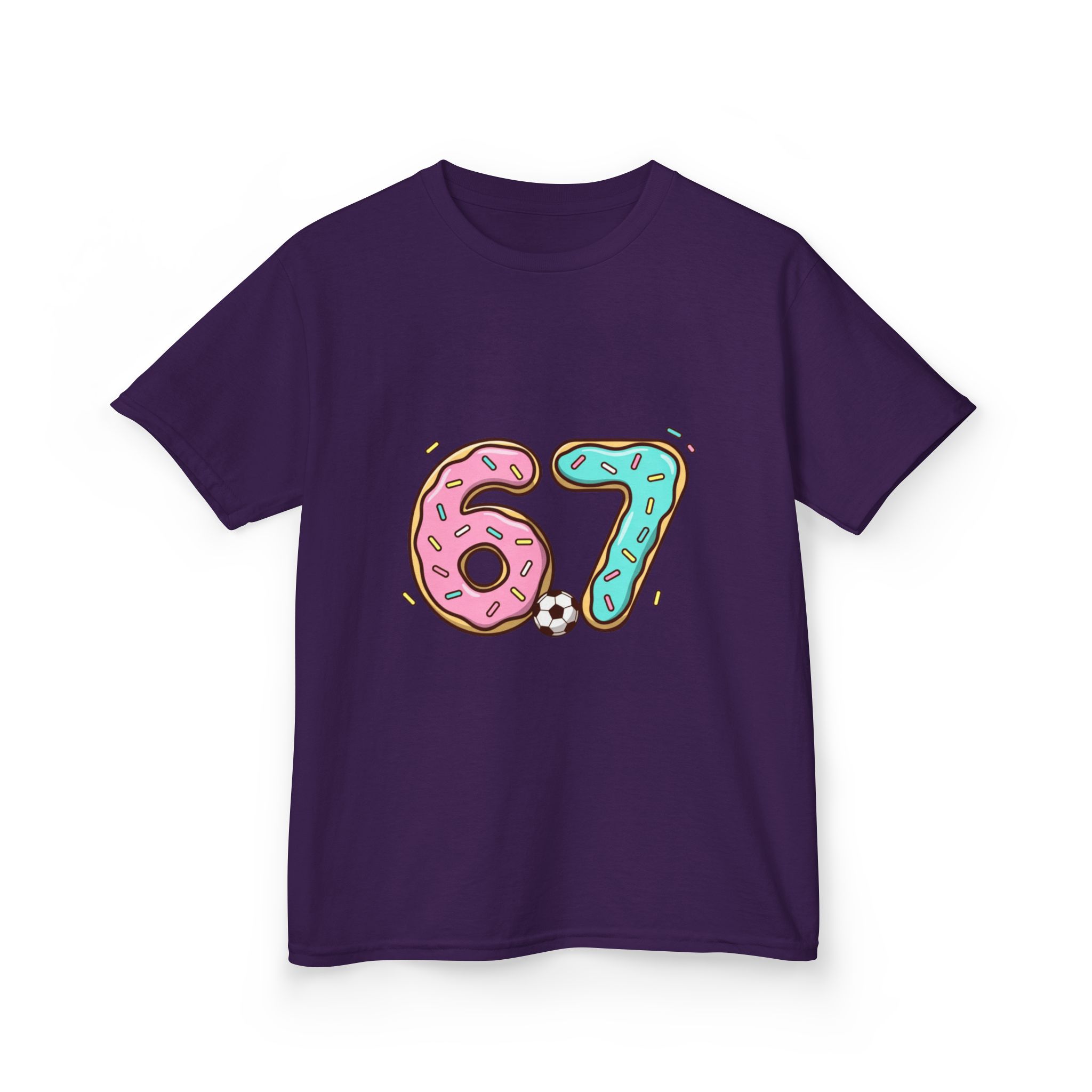 Kids 67 Doughnut Football Shirt - Image 43