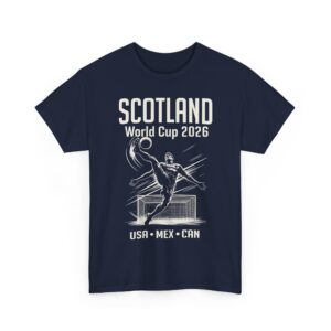 Scotland World Cup 2026 Football Bicycle Kick T-Shirt