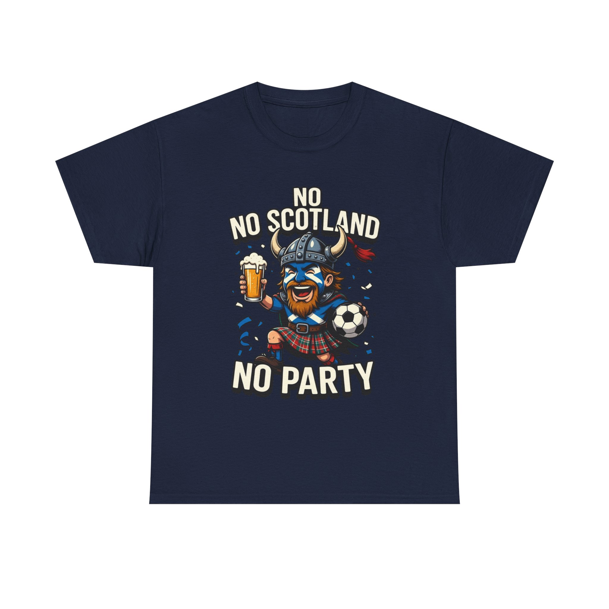 Scottish Fitbaw No Scotland No Party Shirt - Image 2