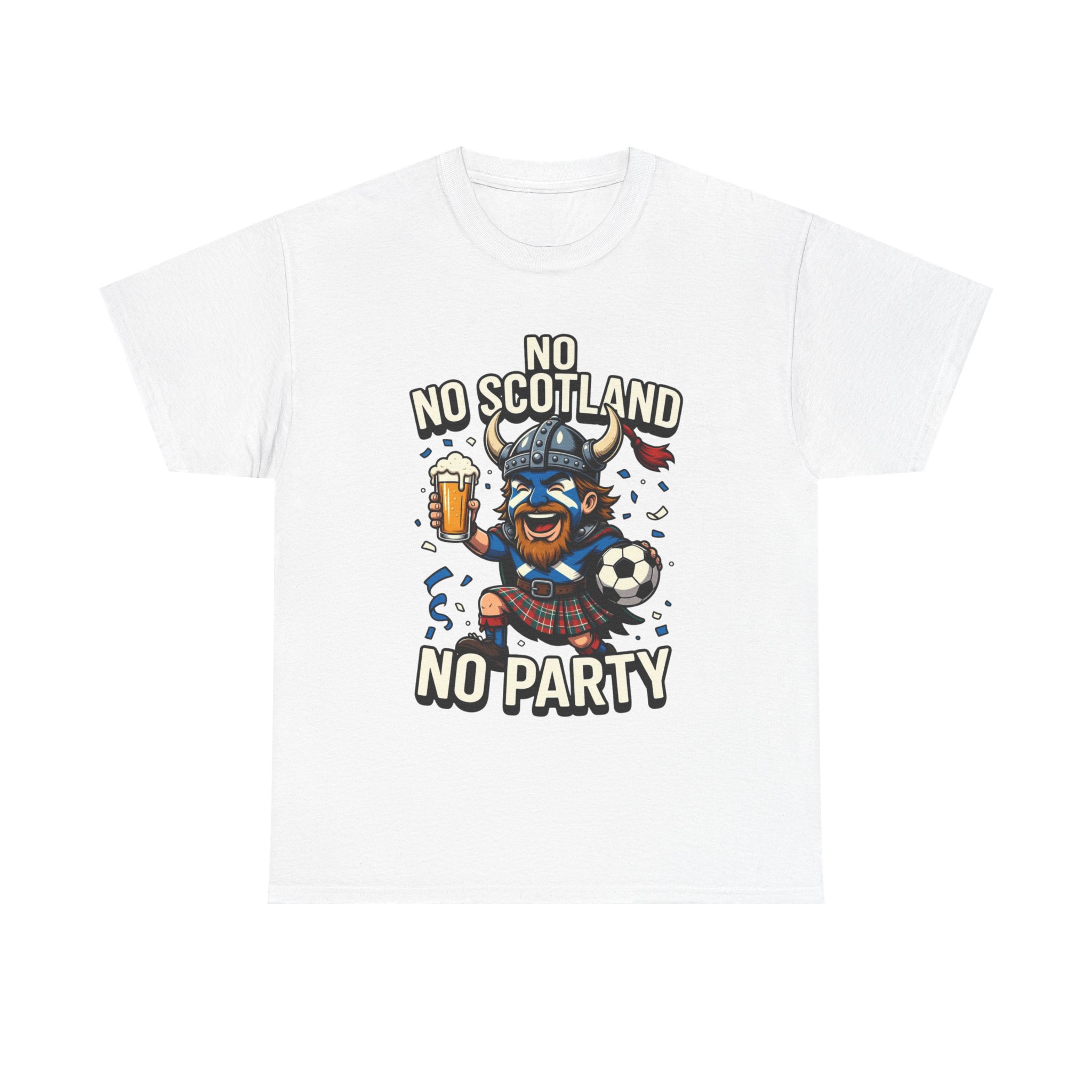 Scottish Fitbaw No Scotland No Party Shirt - Image 5
