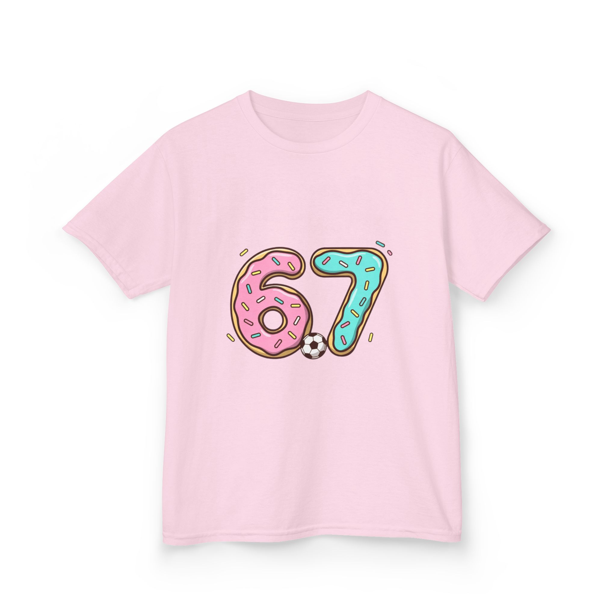 Kids 67 Doughnut Football Shirt - Image 47