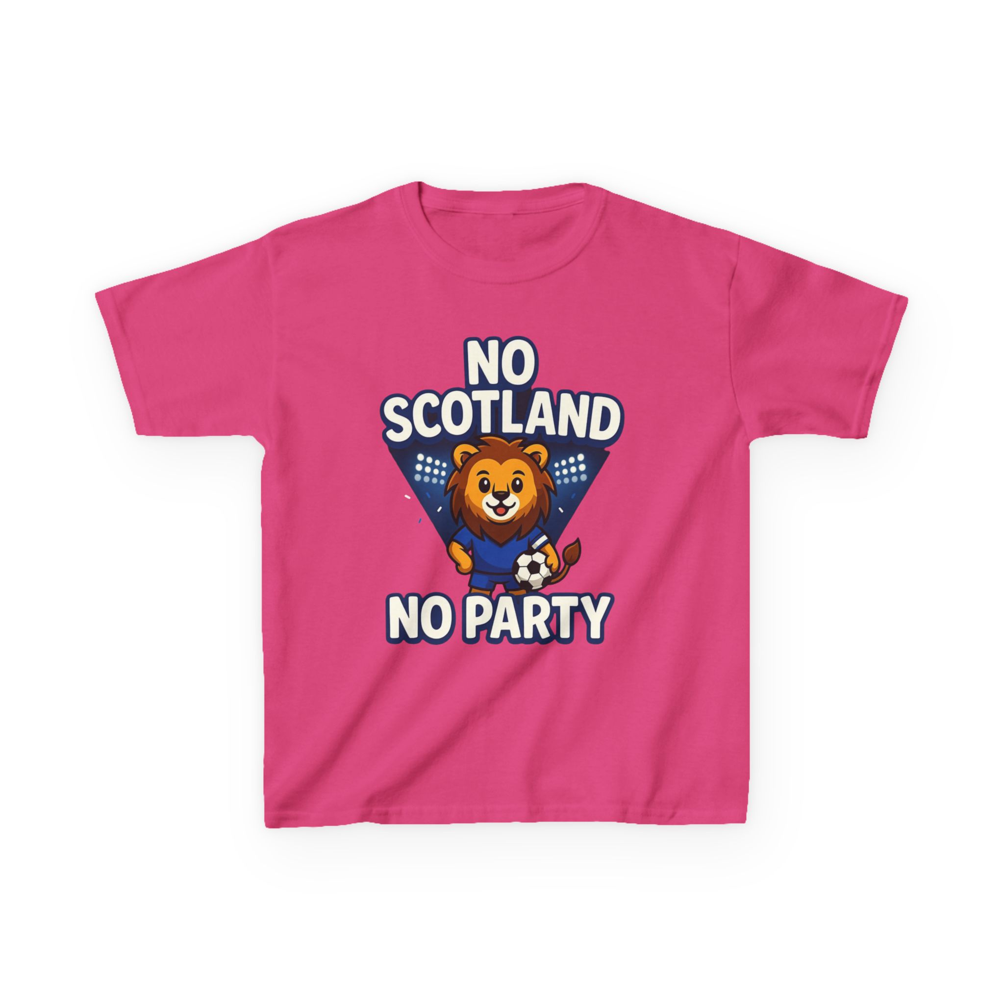 No Scotland No Party Kids Football T Shirt - Image 45