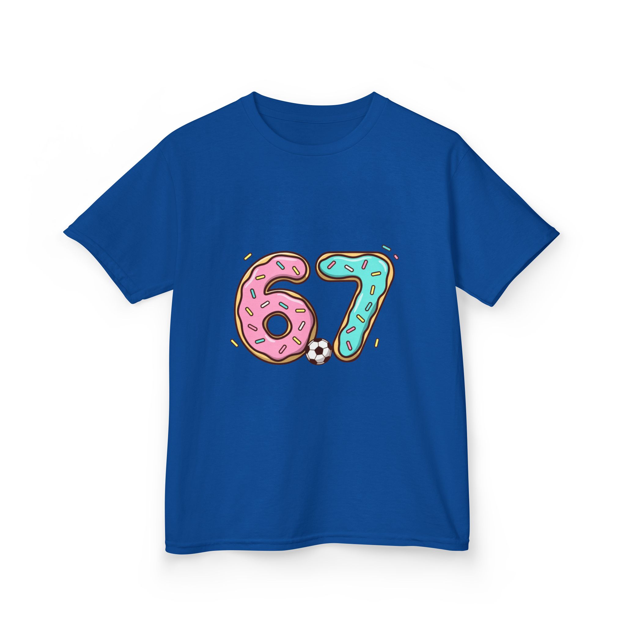 Kids 67 Doughnut Football Shirt - Image 35