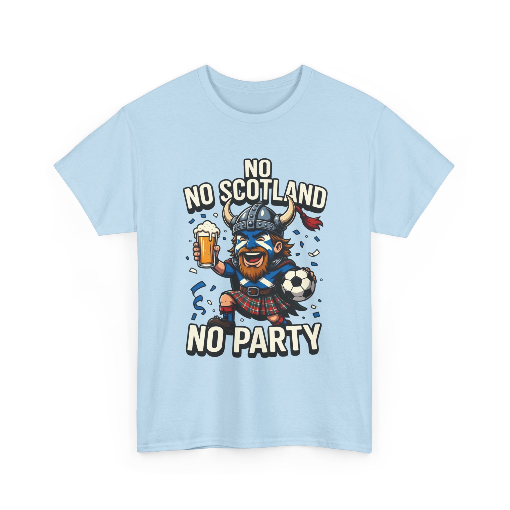 Scottish Fitbaw No Scotland No Party Shirt - Image 35