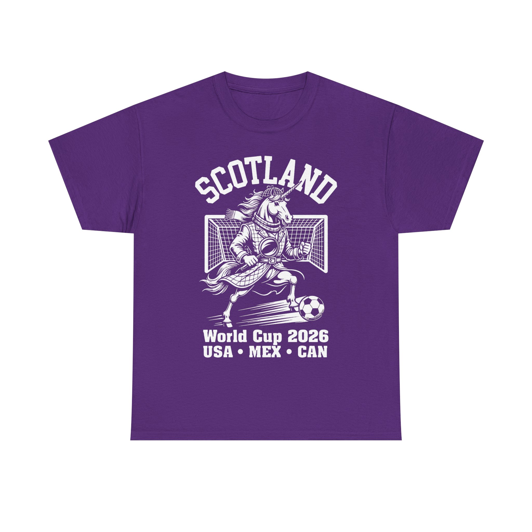 Scotland World Cup Unicorn Sherlock Mascot 2026 Football T-Shirt - Image 29