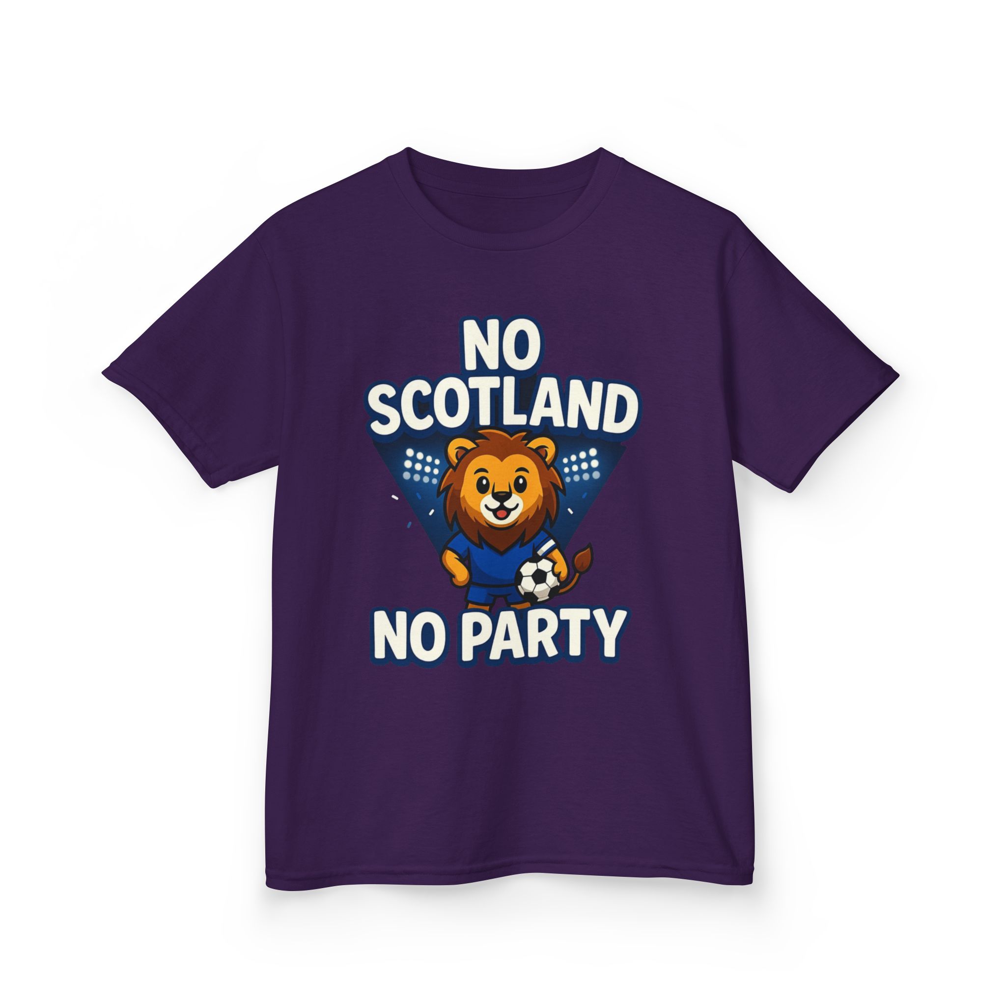 No Scotland No Party Kids Football T Shirt - Image 39