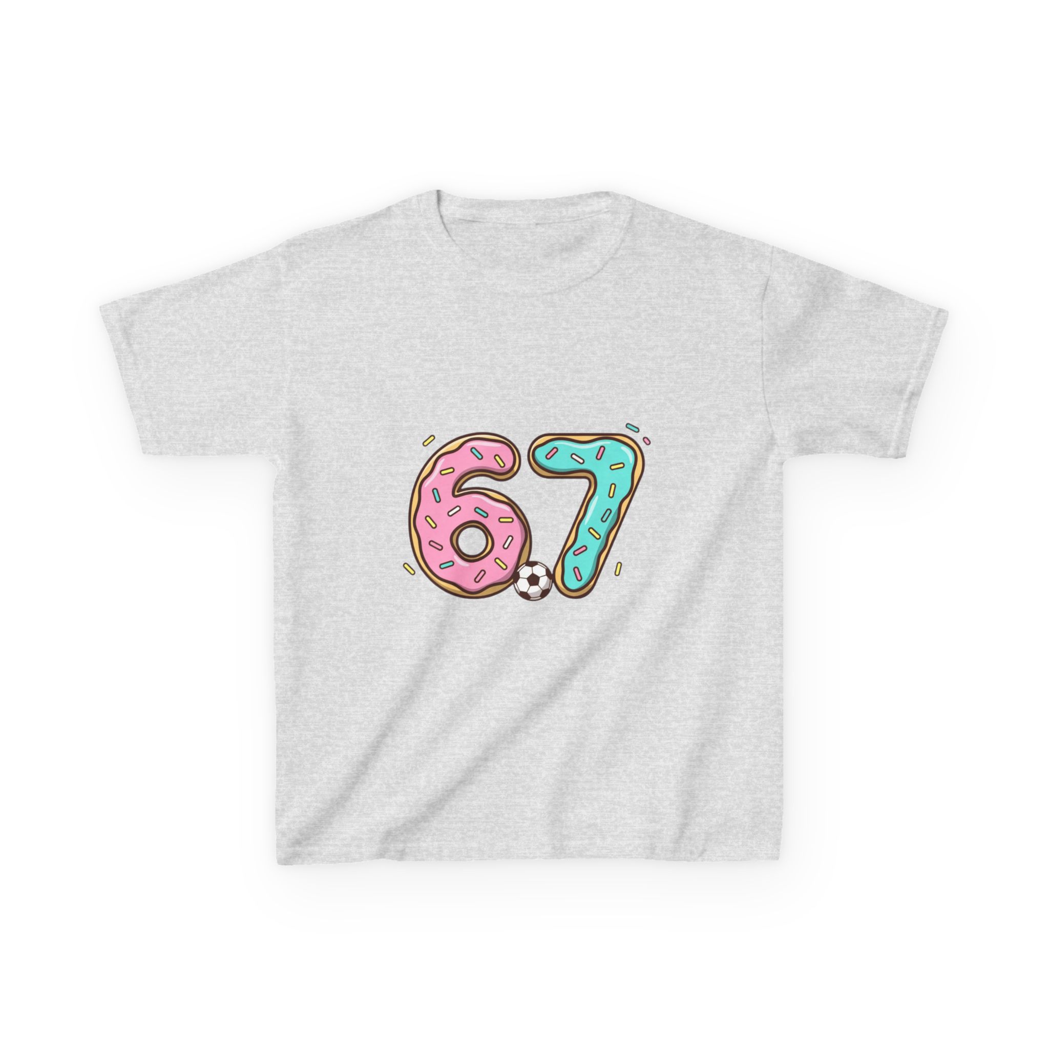 Kids 67 Doughnut Football Shirt - Image 9
