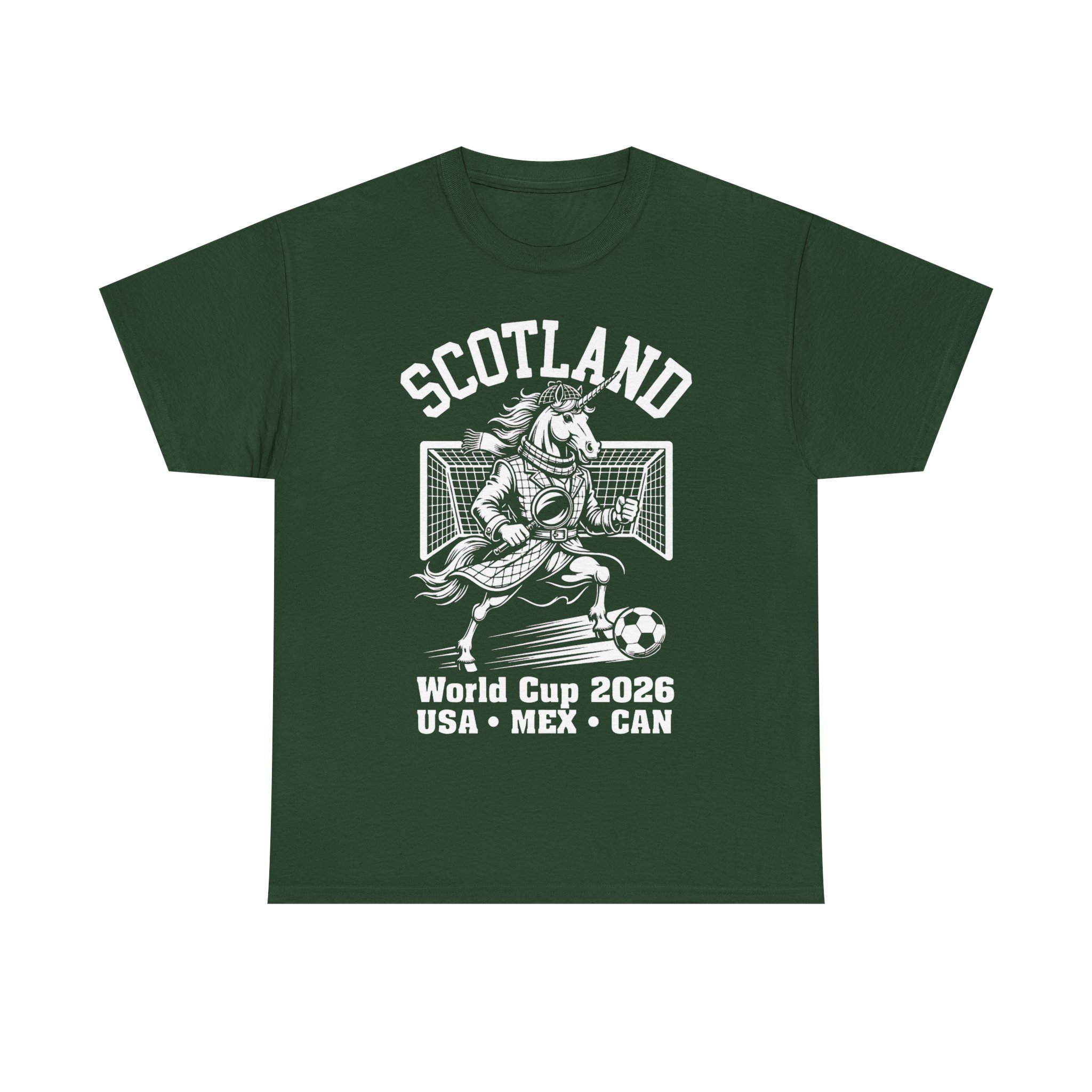 Scotland World Cup Unicorn Sherlock Mascot 2026 Football T-Shirt - Image 17