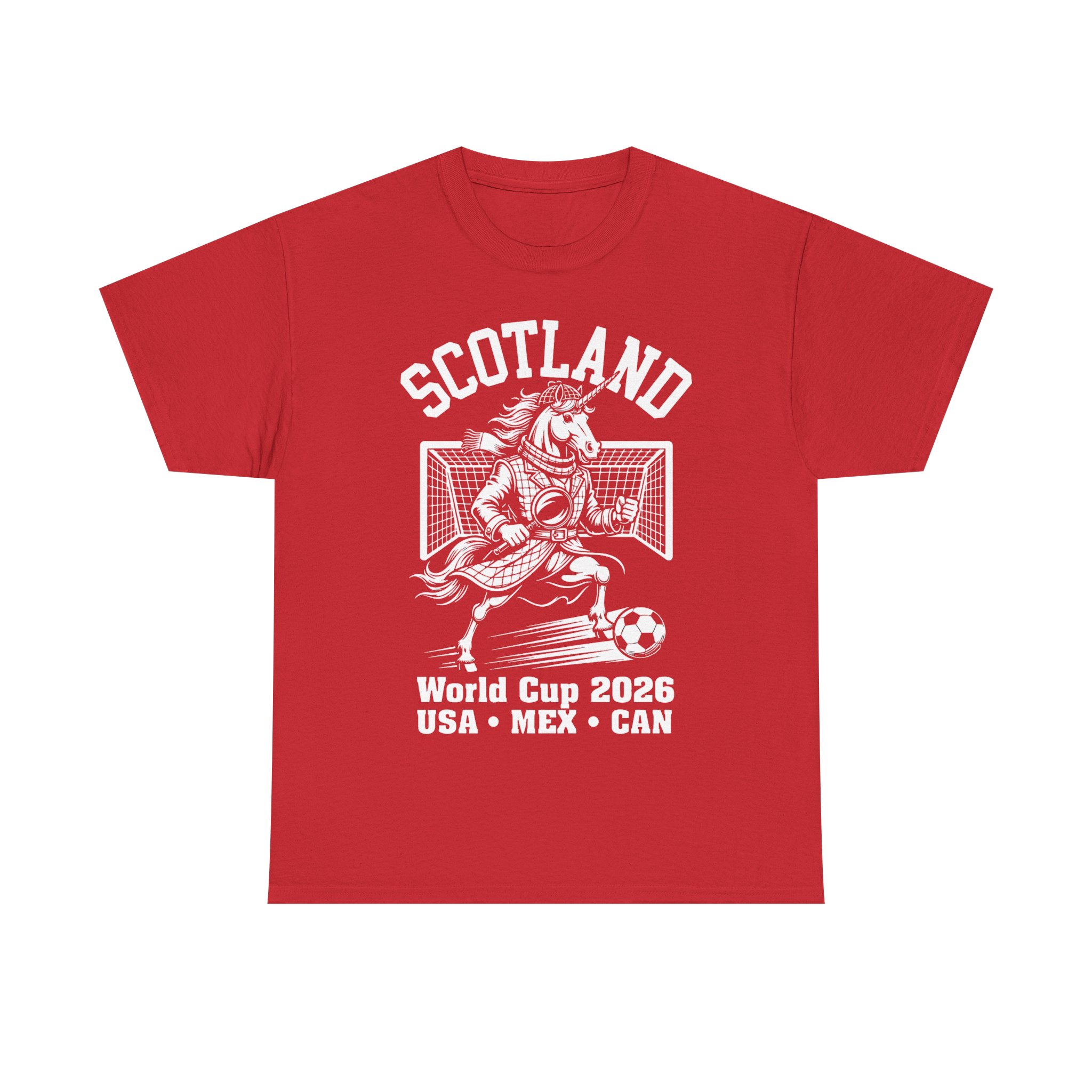 Scotland World Cup Unicorn Sherlock Mascot 2026 Football T-Shirt - Image 33