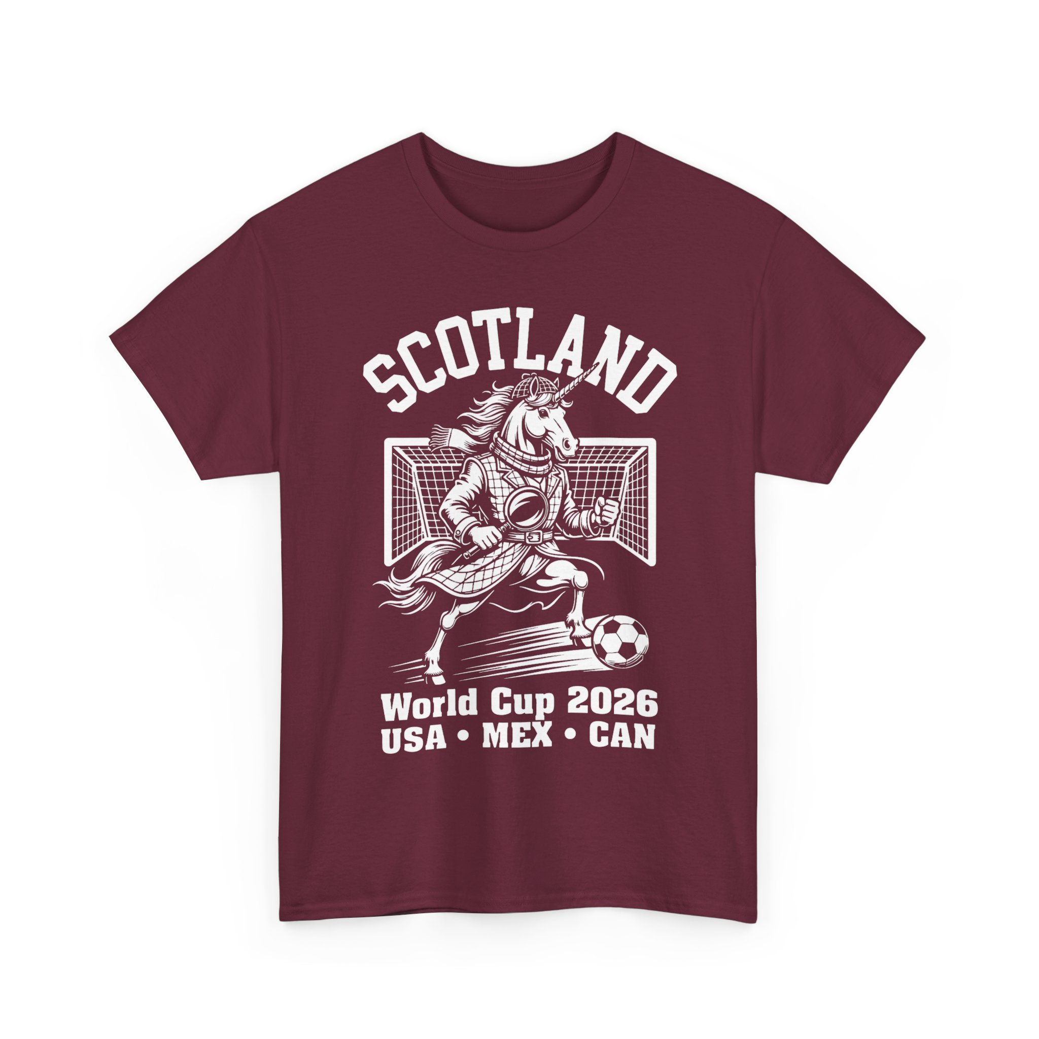 Scotland World Cup Unicorn Sherlock Mascot 2026 Football T-Shirt - Image 11