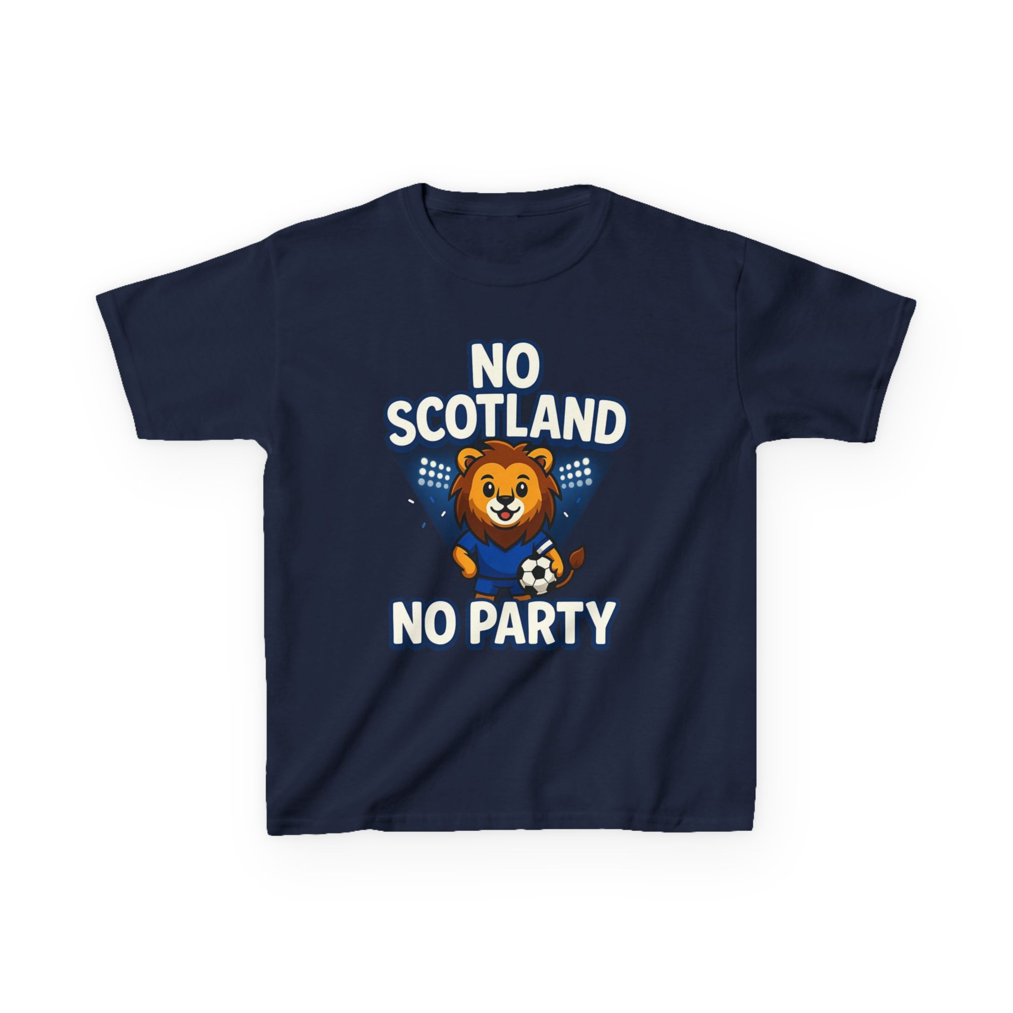 No Scotland No Party Kids Football T Shirt - Image 33