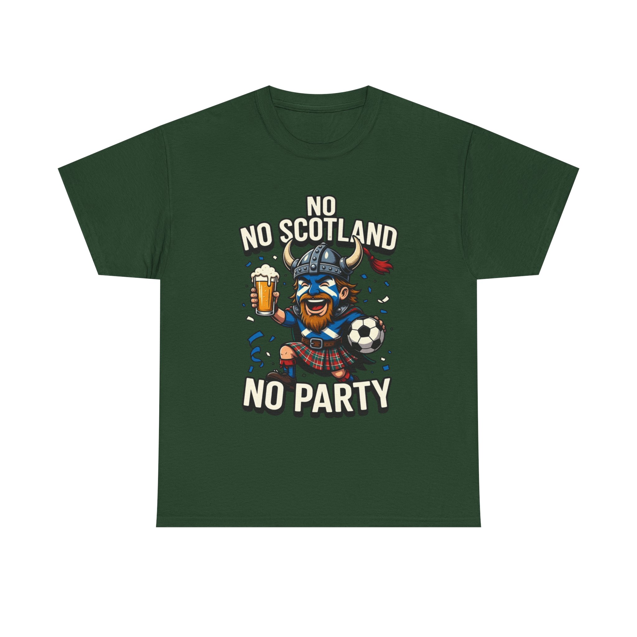 Scottish Fitbaw No Scotland No Party Shirt - Image 29
