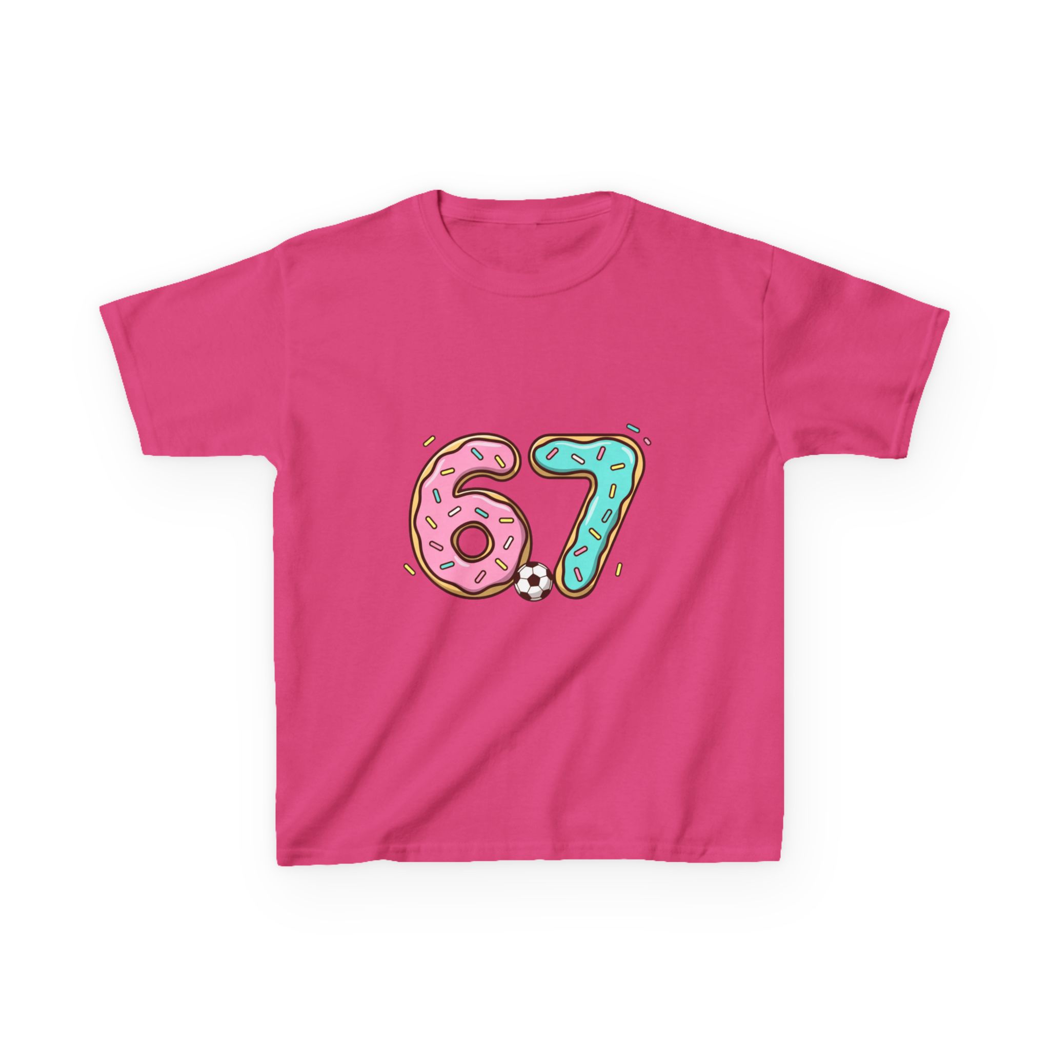 Kids 67 Doughnut Football Shirt - Image 49