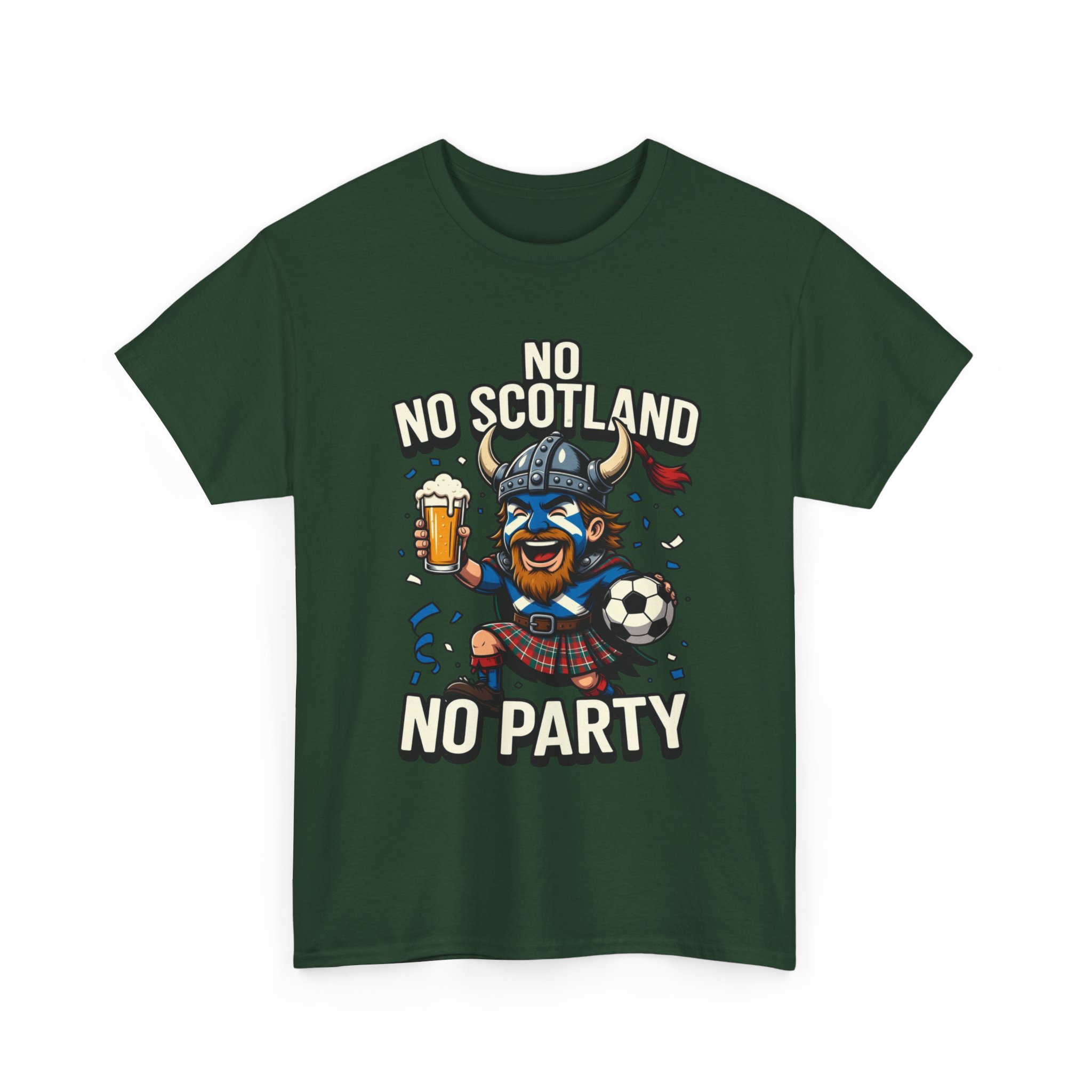 Scottish Fitbaw No Scotland No Party Shirt - Image 31