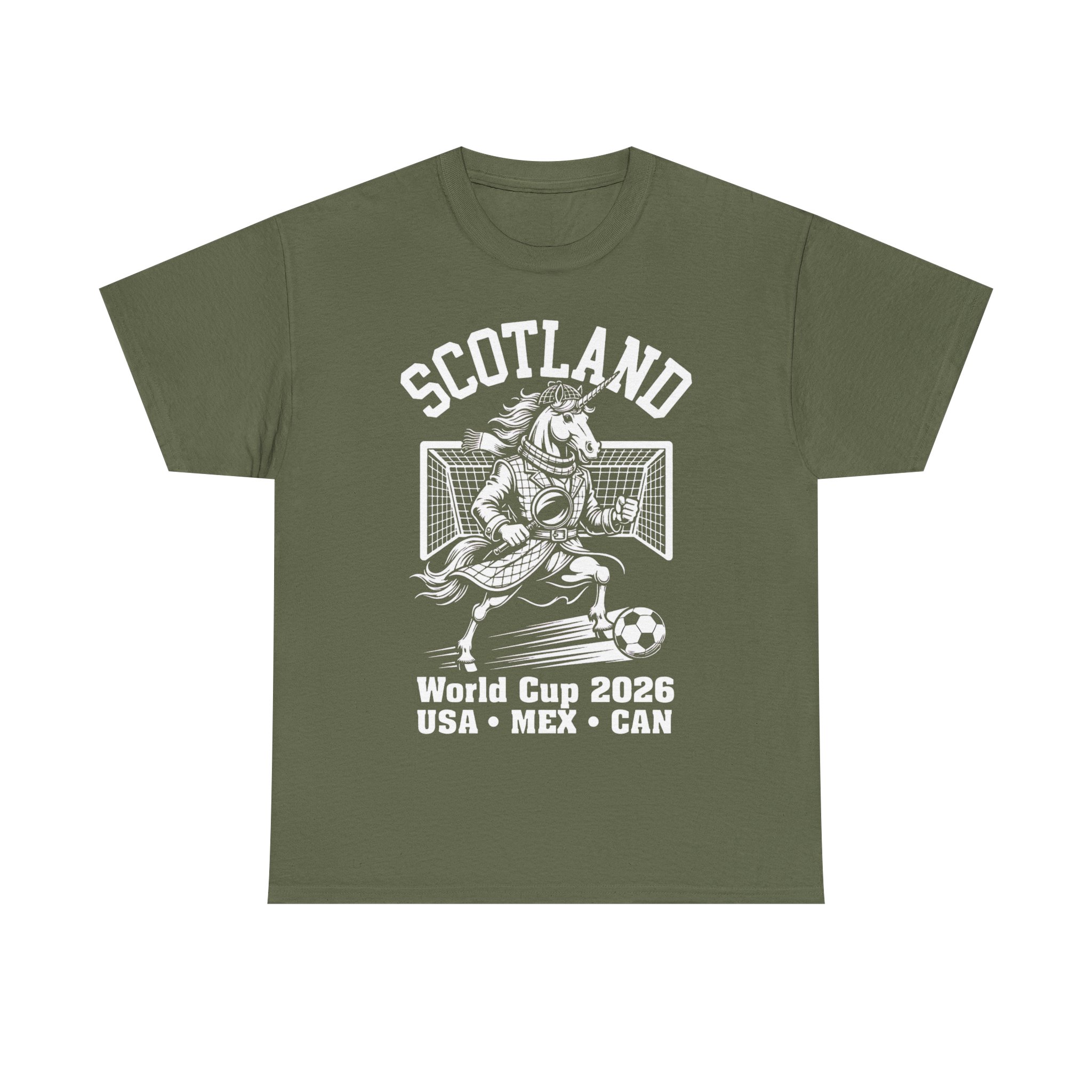 Scotland World Cup Unicorn Sherlock Mascot 2026 Football T-Shirt - Image 13