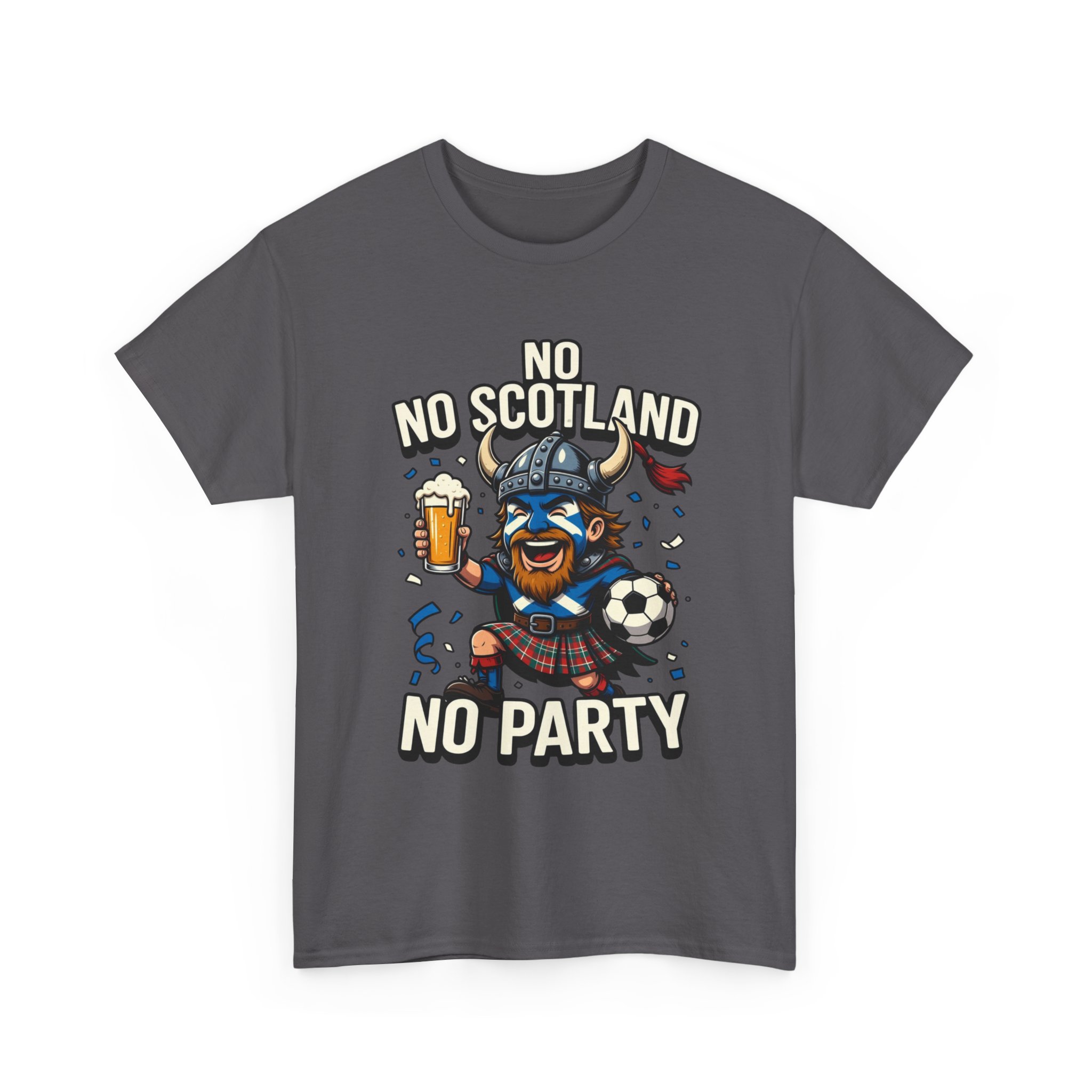 Scottish Fitbaw No Scotland No Party Shirt - Image 39
