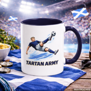 Scotland Tartan Army Bicycle Kick Mug