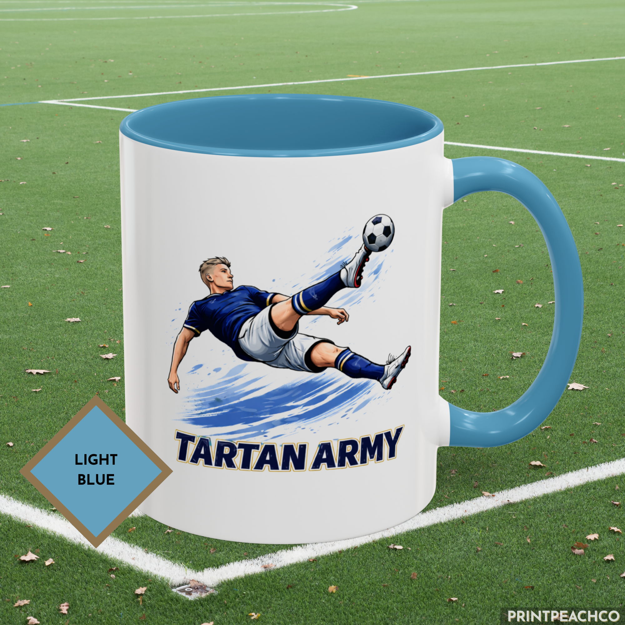 Scotland Tartan Army Bicycle Kick Mug - Image 4