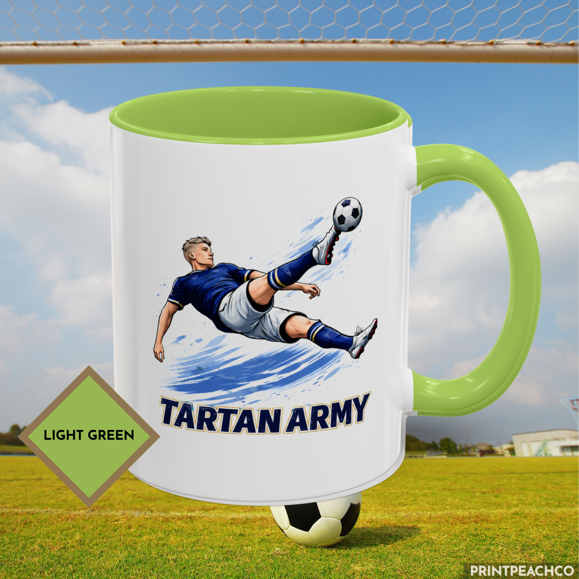 Scotland Tartan Army Bicycle Kick Mug - Image 8