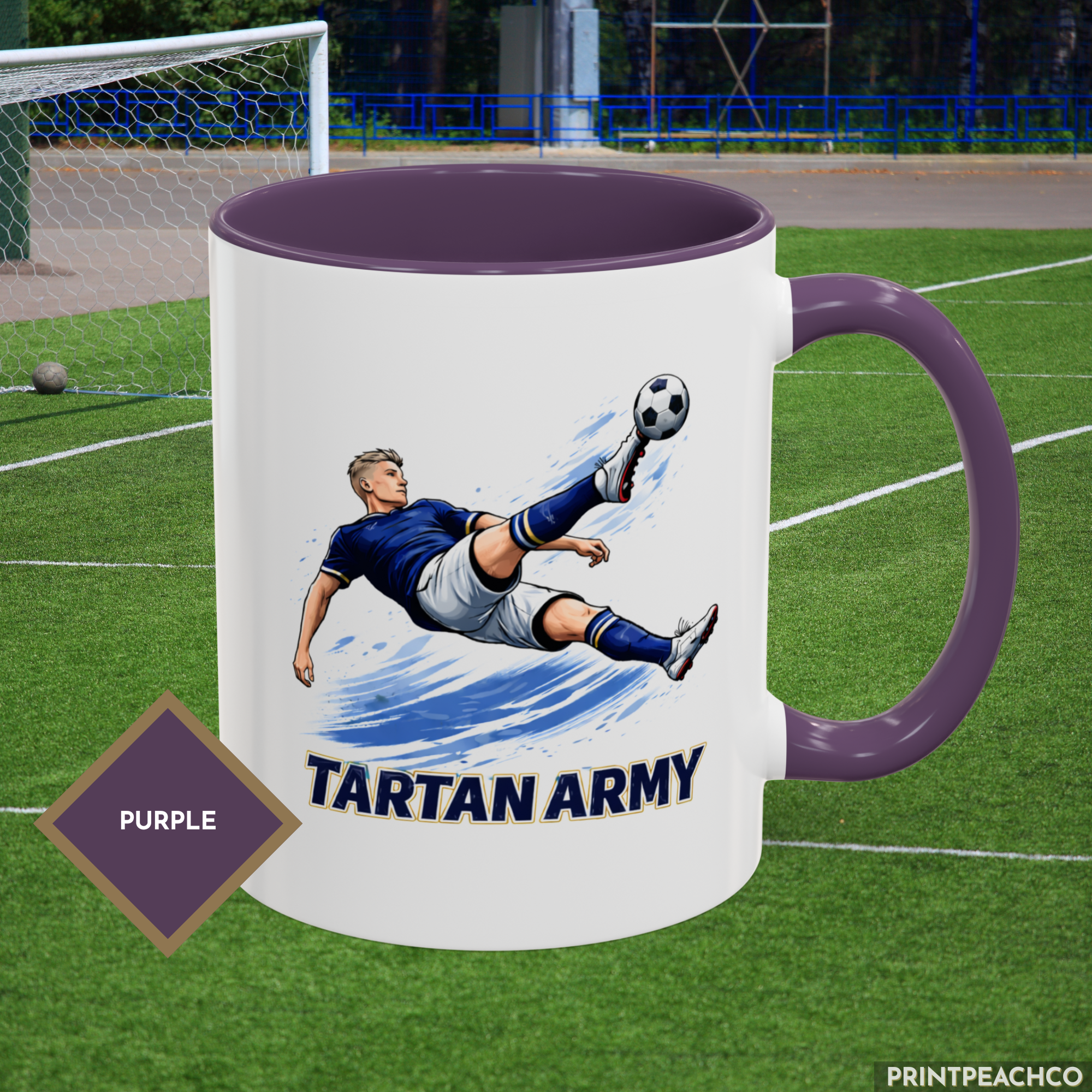 Scotland Tartan Army Bicycle Kick Mug - Image 9