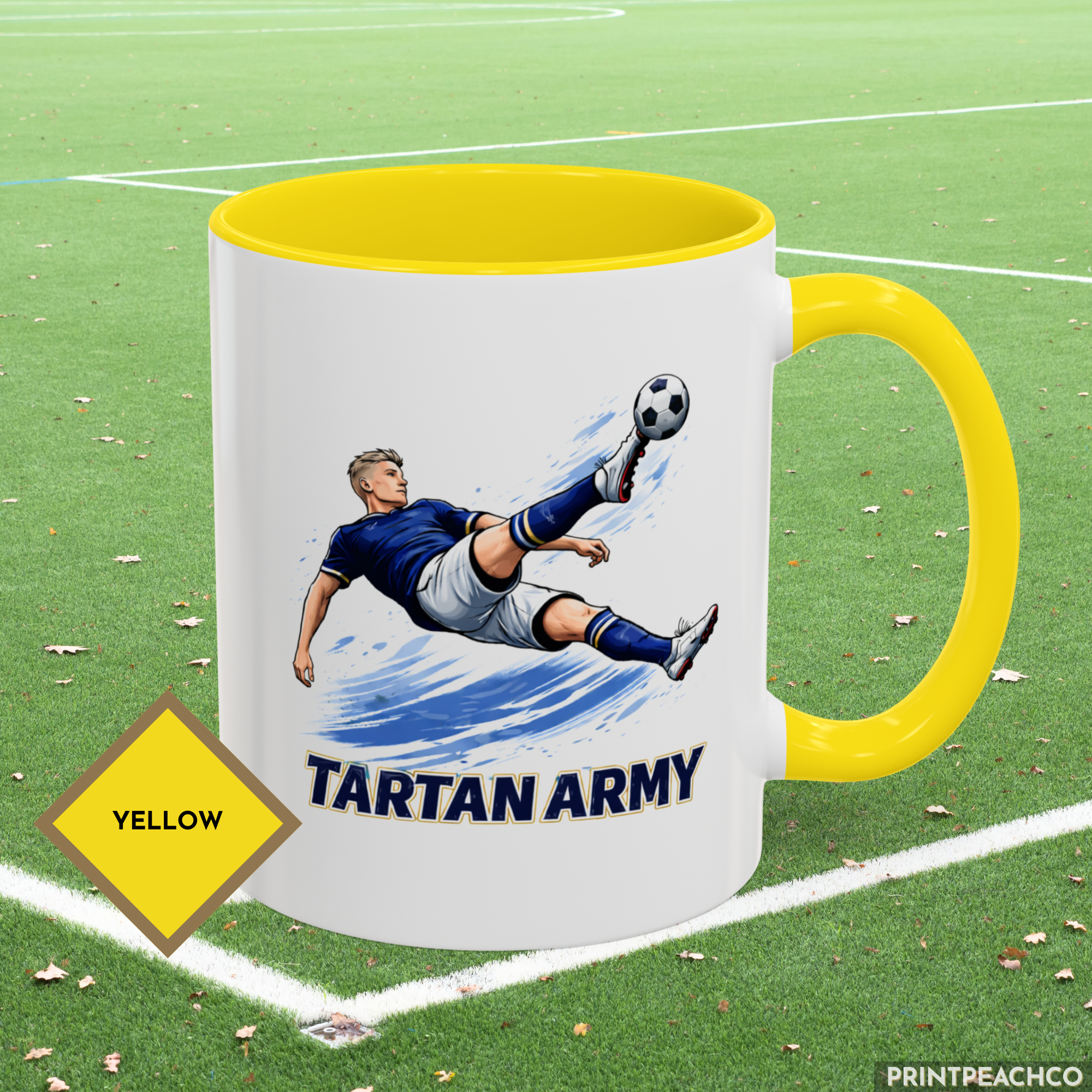 Scotland Tartan Army Bicycle Kick Mug - Image 10