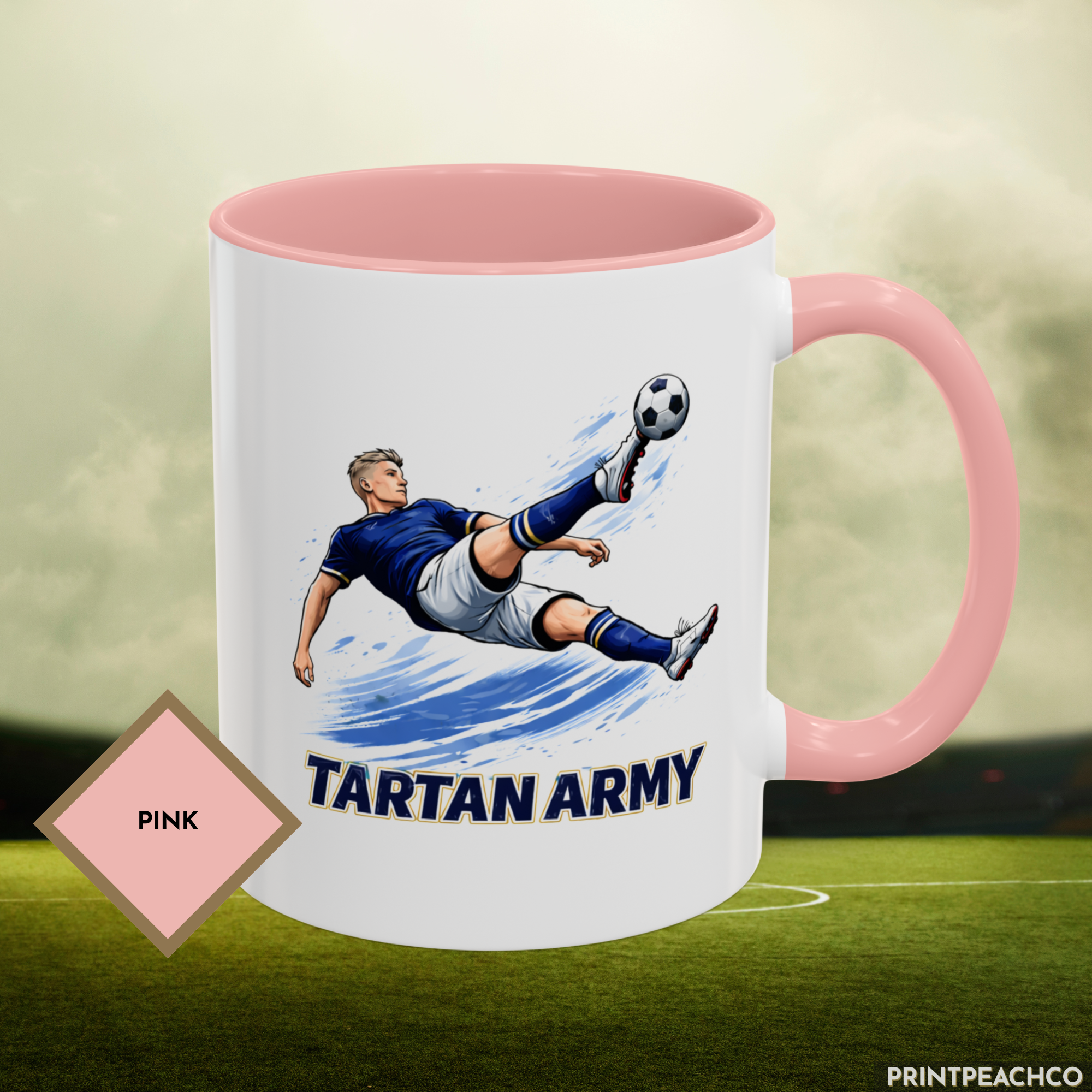 Scotland Tartan Army Bicycle Kick Mug - Image 11