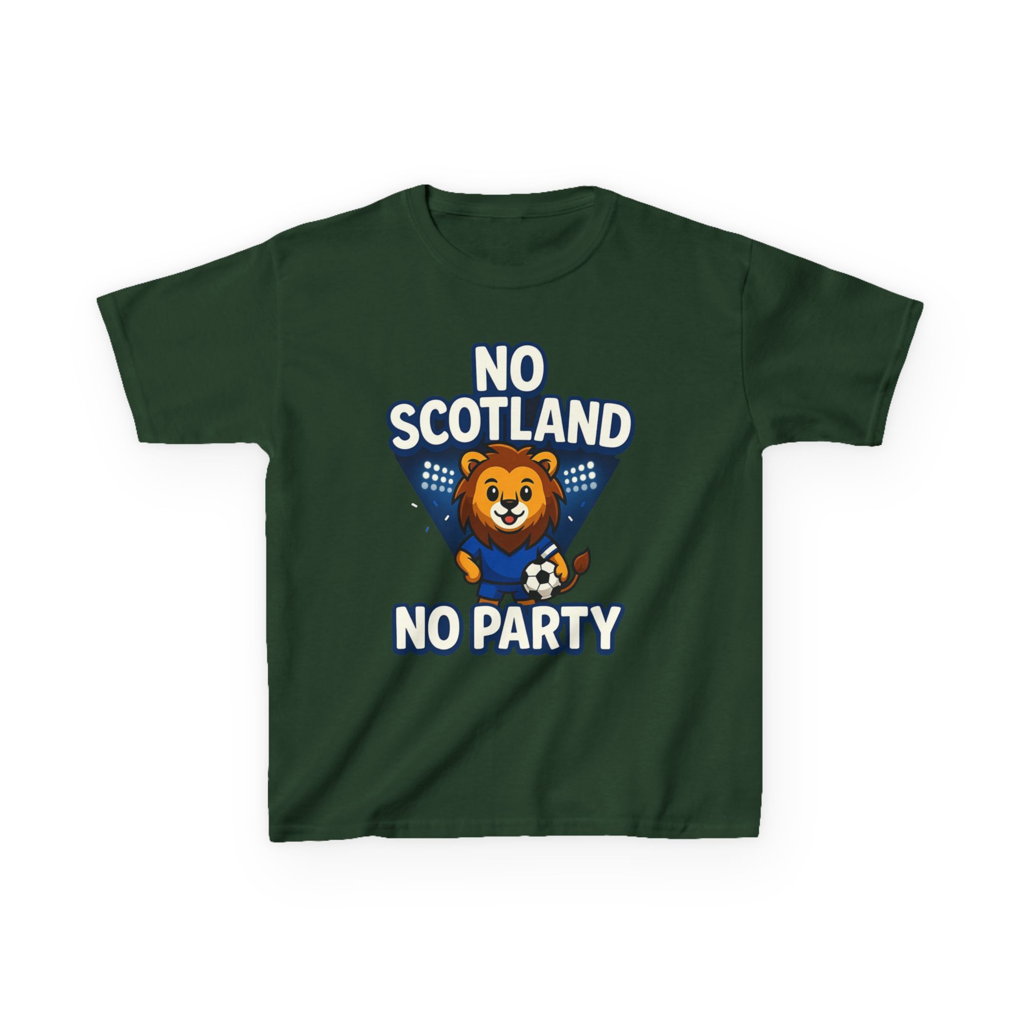 No Scotland No Party Kids Football T Shirt - Image 21