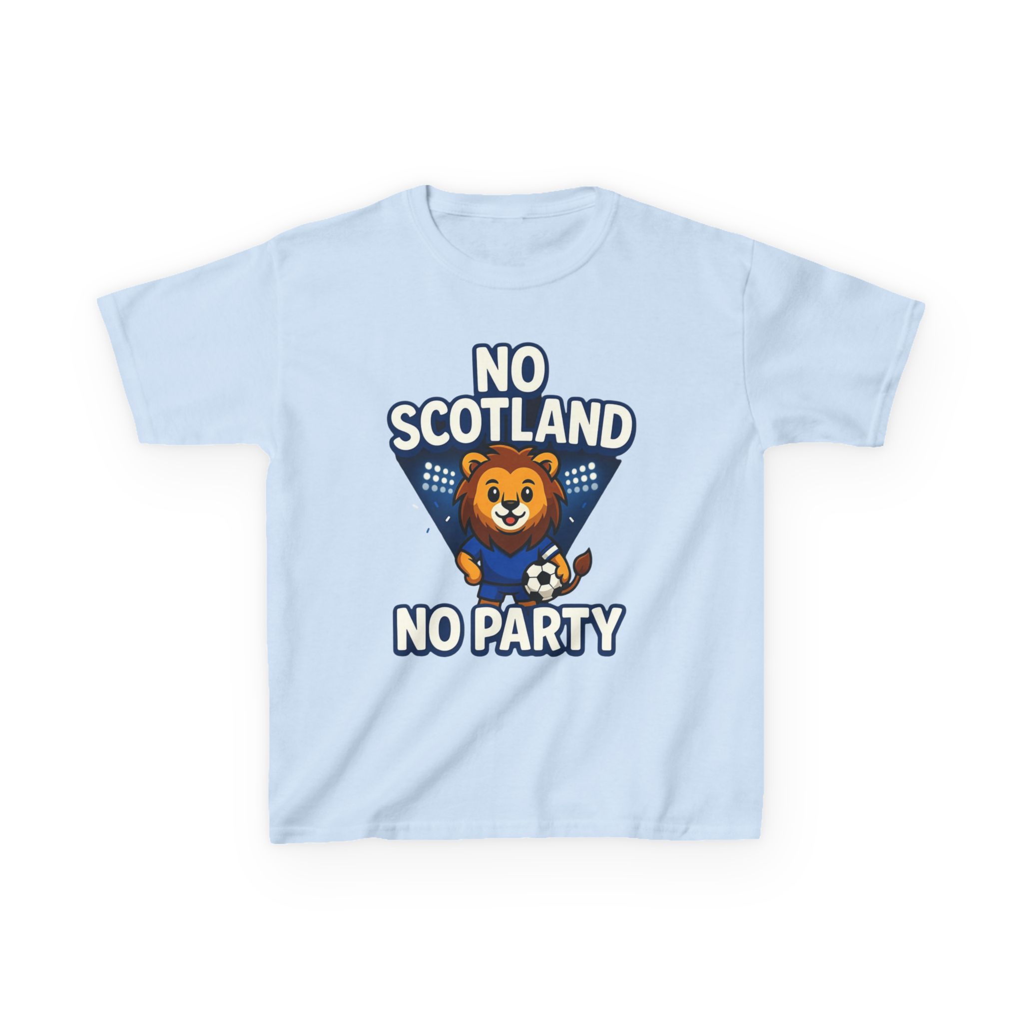No Scotland No Party Kids Football T Shirt - Image 29