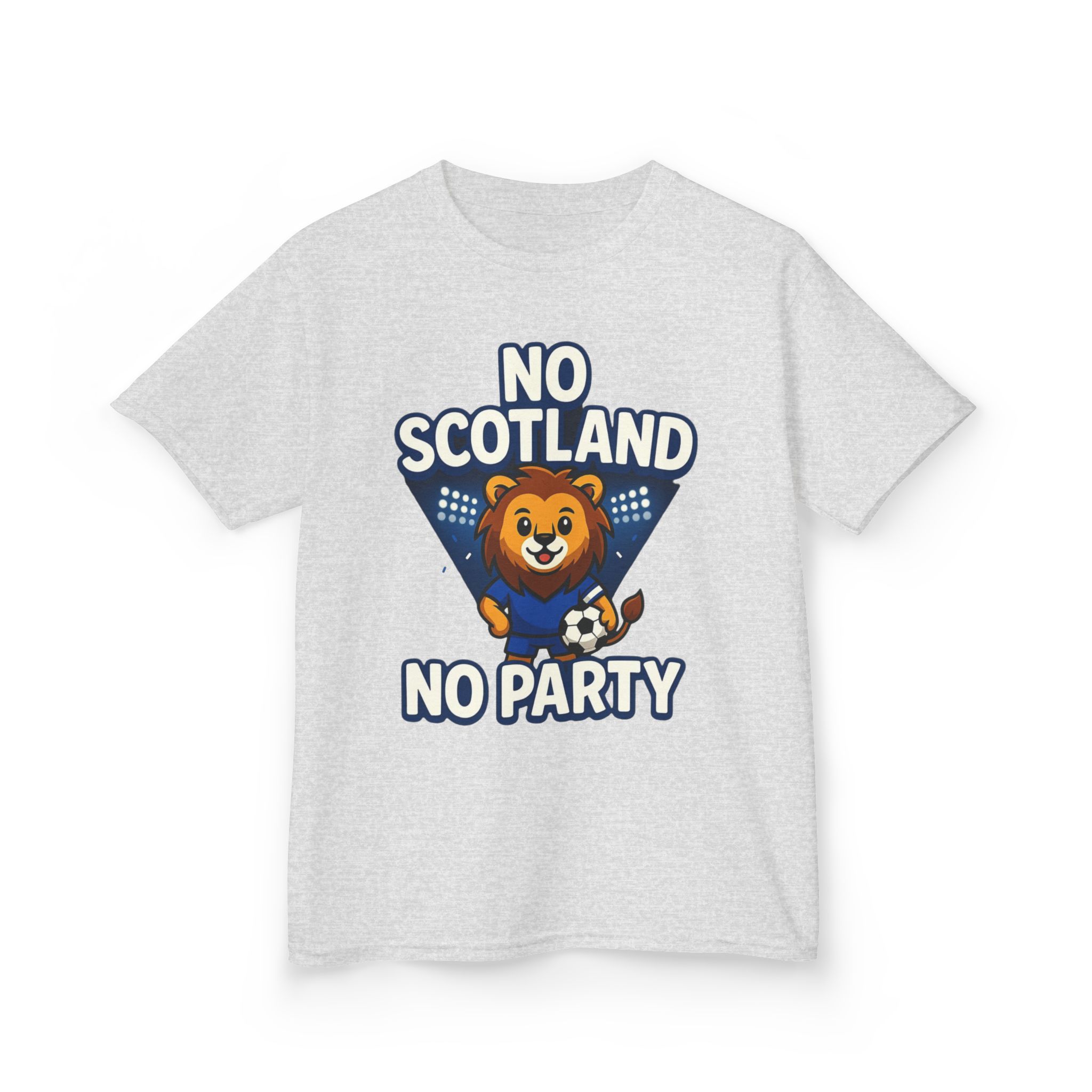 No Scotland No Party Kids Football T Shirt - Image 7