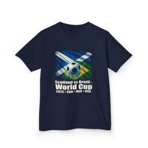 Kids Scotland vs Brazil World Cup 2026 T-Shirt