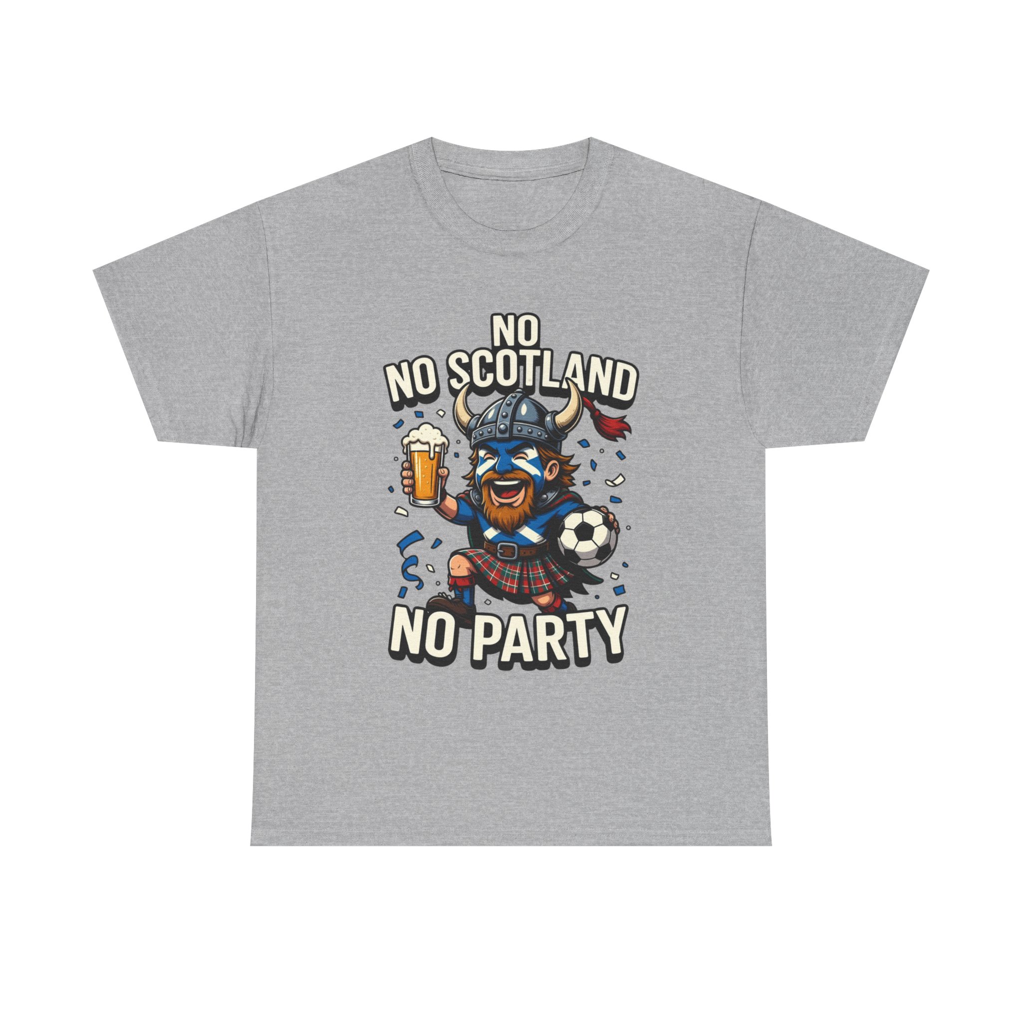 Scottish Fitbaw No Scotland No Party Shirt - Image 17