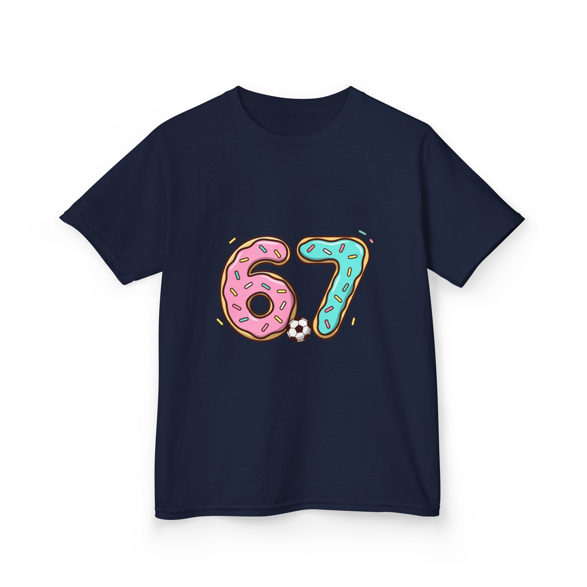 Kids 67 Doughnut Football Shirt - Image 39