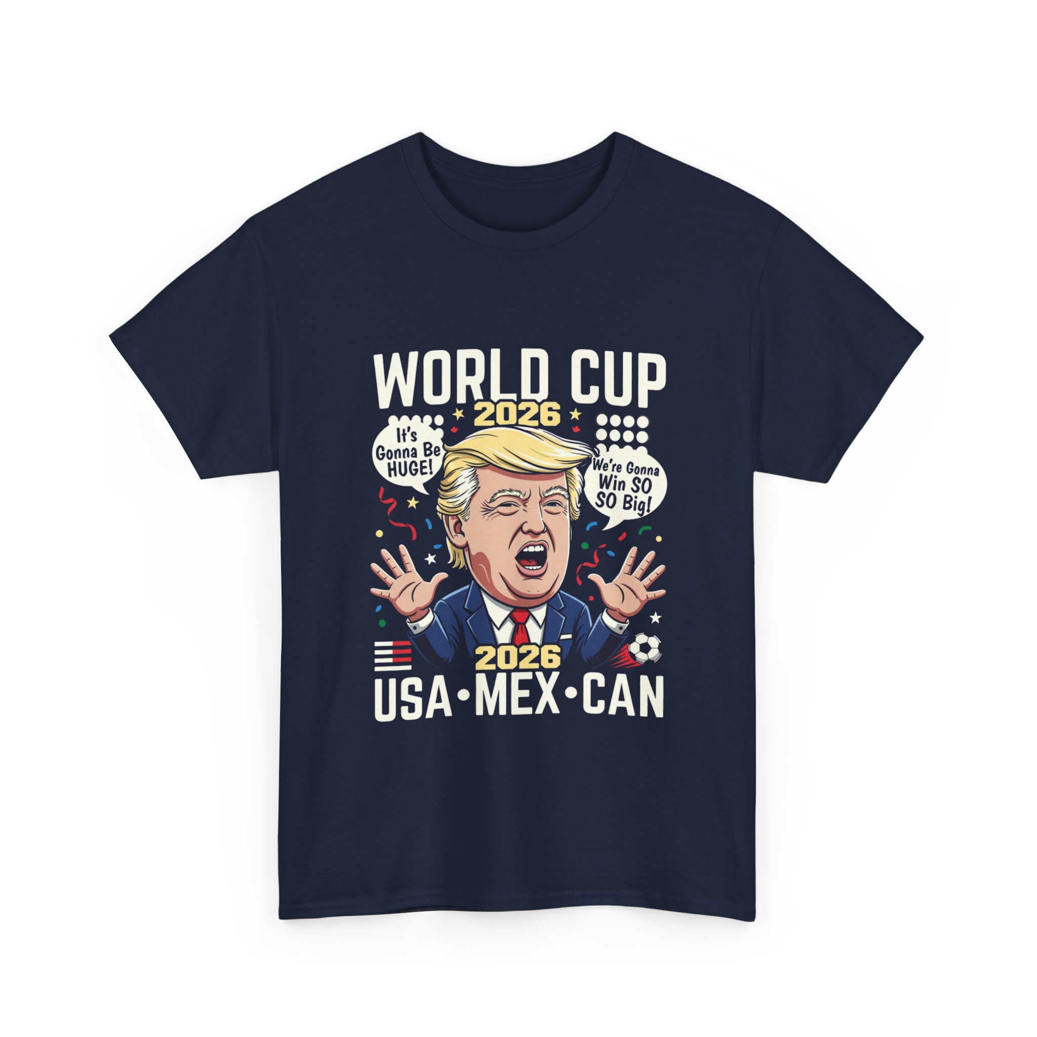 World Cup 2026 Trump Caricature Funny Soccer Shirt - Image 23