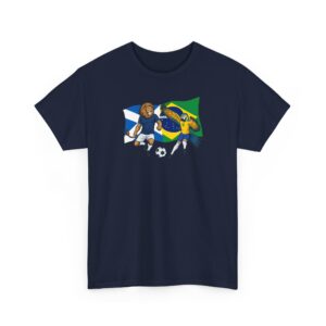 World Cup 2026 Scotland vs Brazil Football Graffiti Mascots T-Shirt
