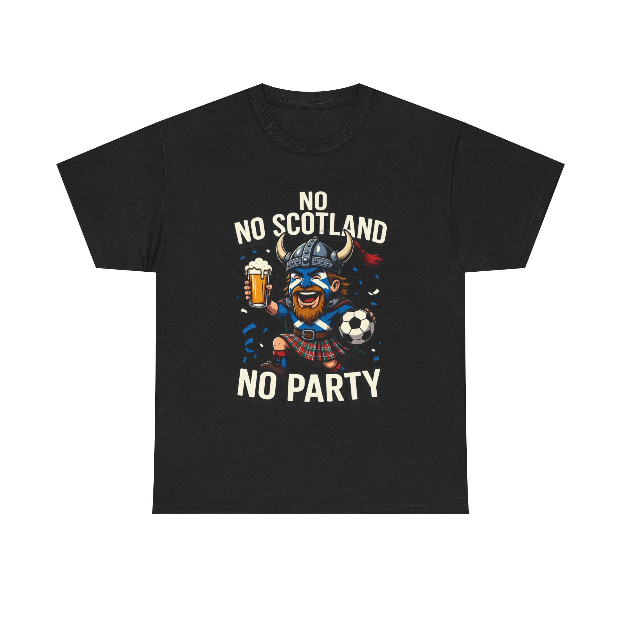 Scottish Fitbaw No Scotland No Party Shirt - Image 9