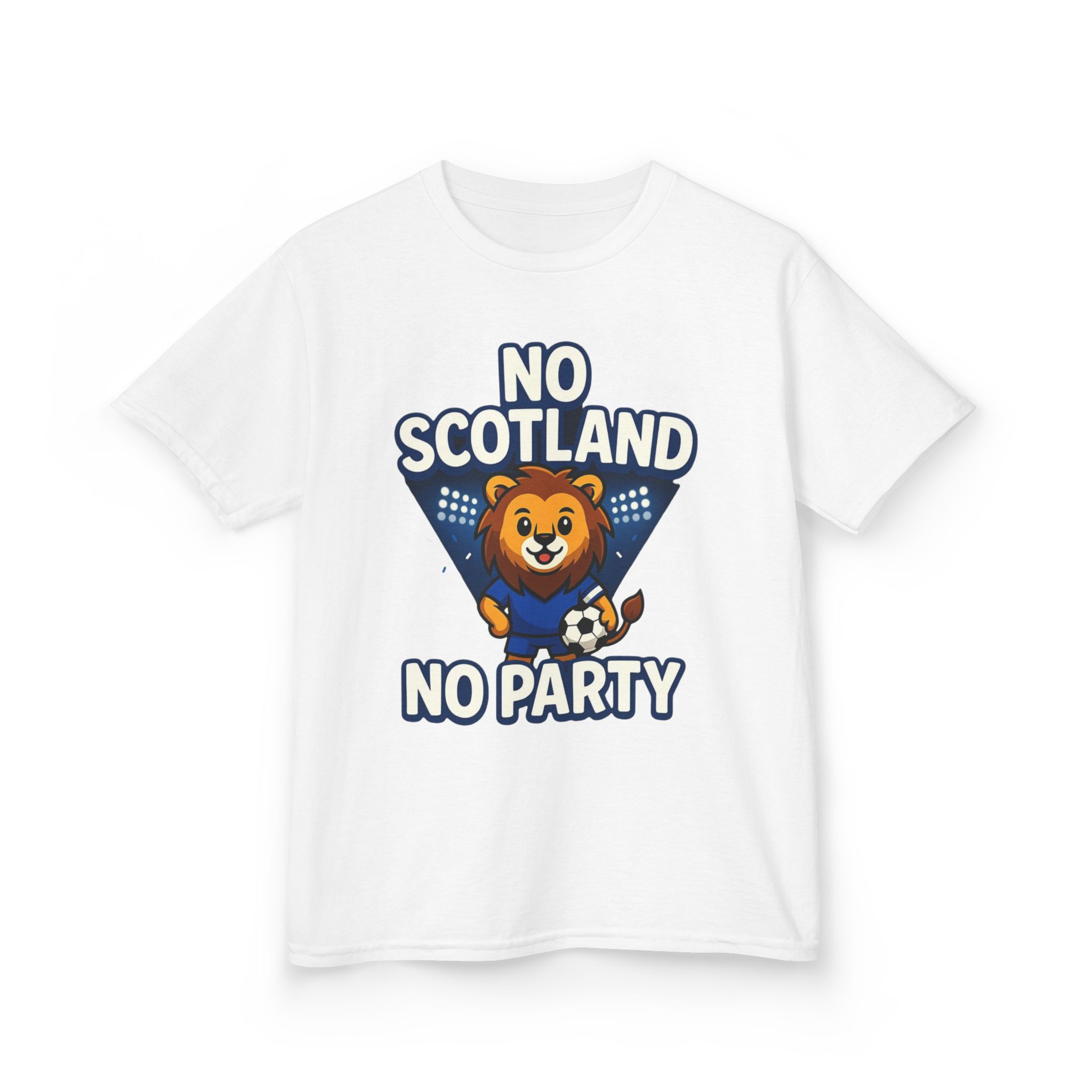 No Scotland No Party Kids Football T Shirt