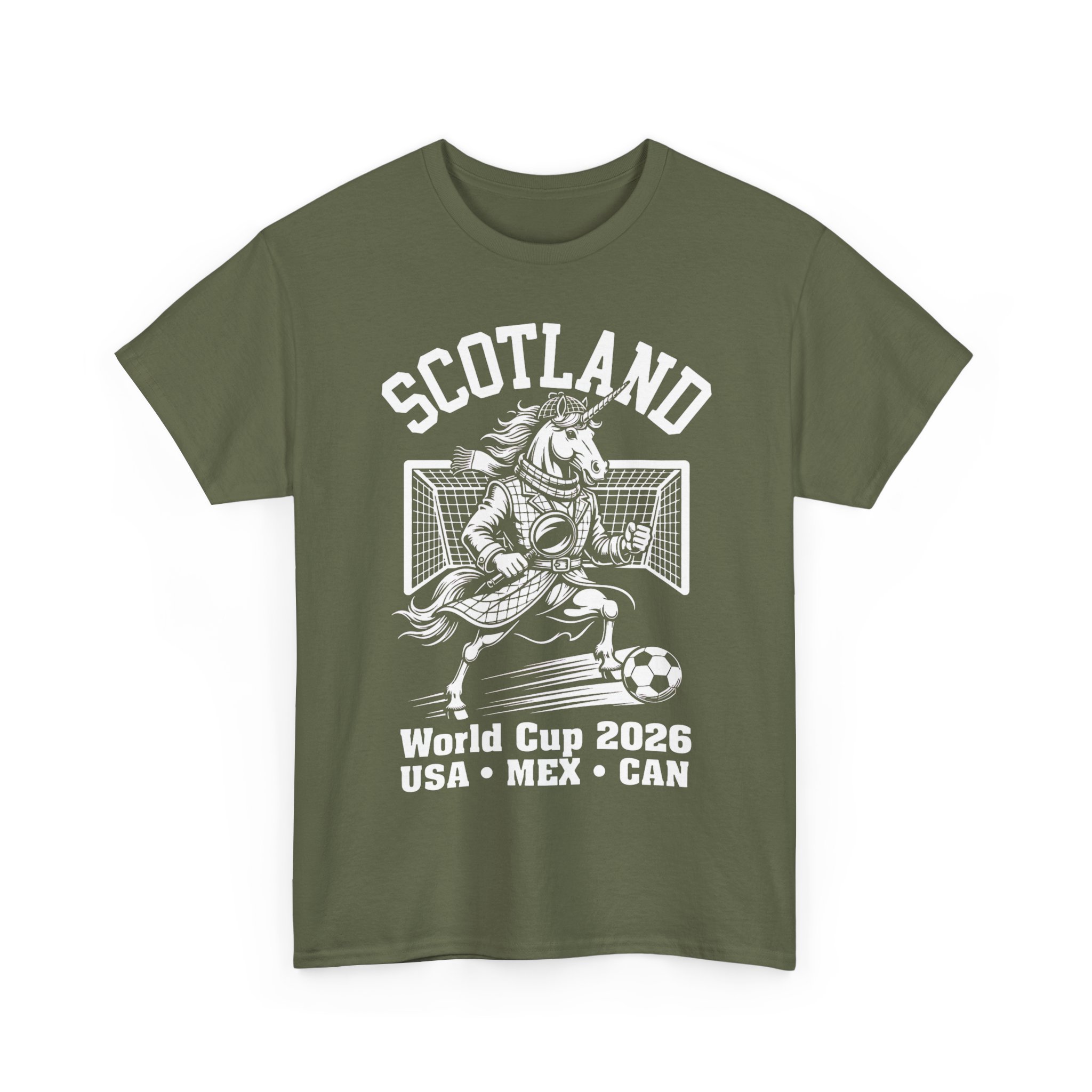 Scotland World Cup Unicorn Sherlock Mascot 2026 Football T-Shirt - Image 15